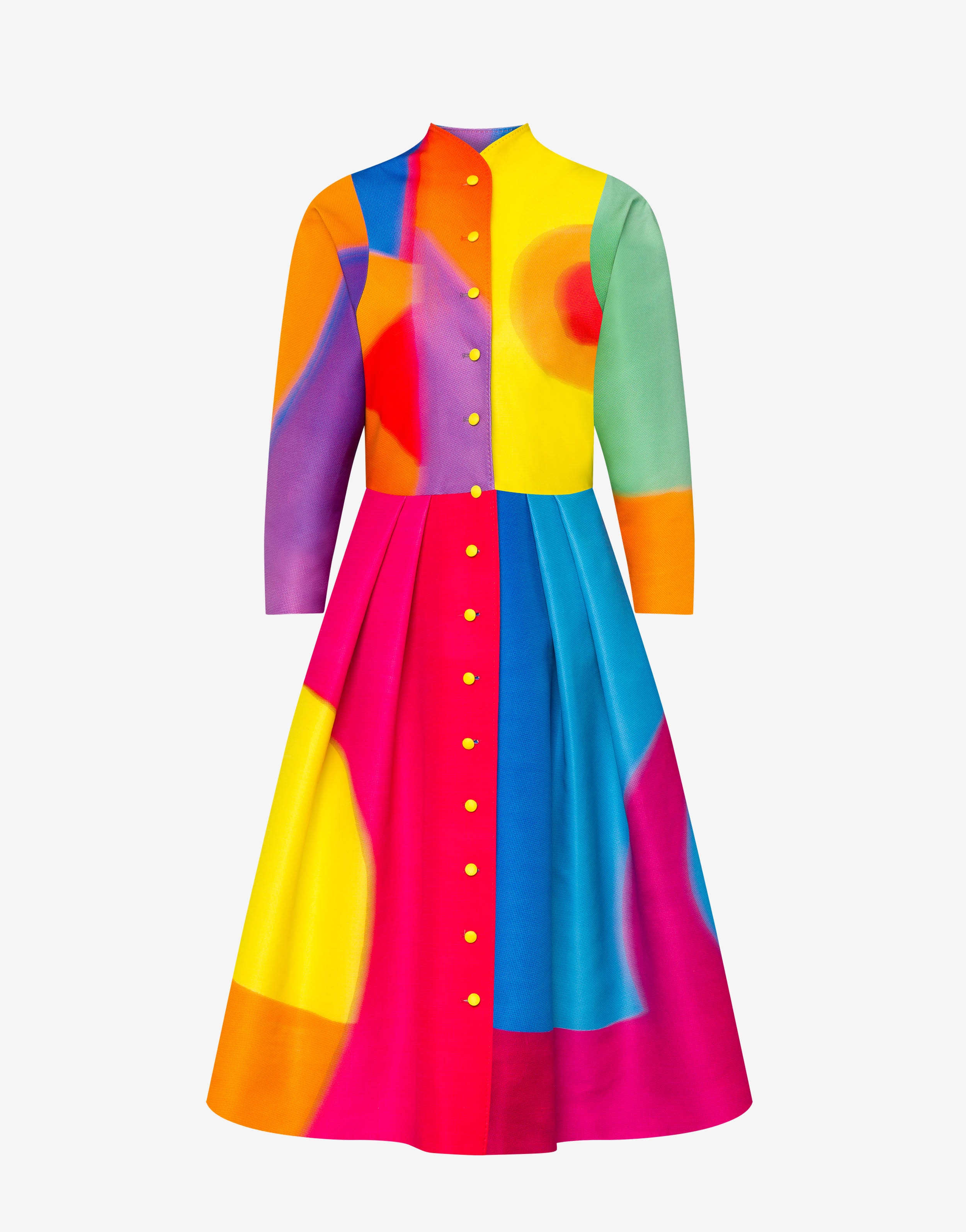 PROJECTION PRINT DUCHESSE DRESS - 1