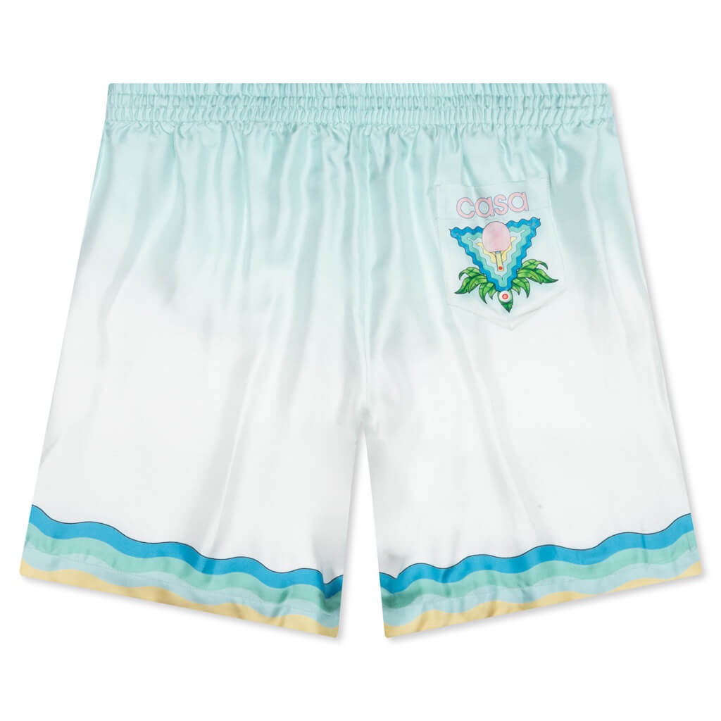 CASABLANCA MEMPHIS ICON SILK SHORTS W/ DRAWSTRINGS - MULTI - 2