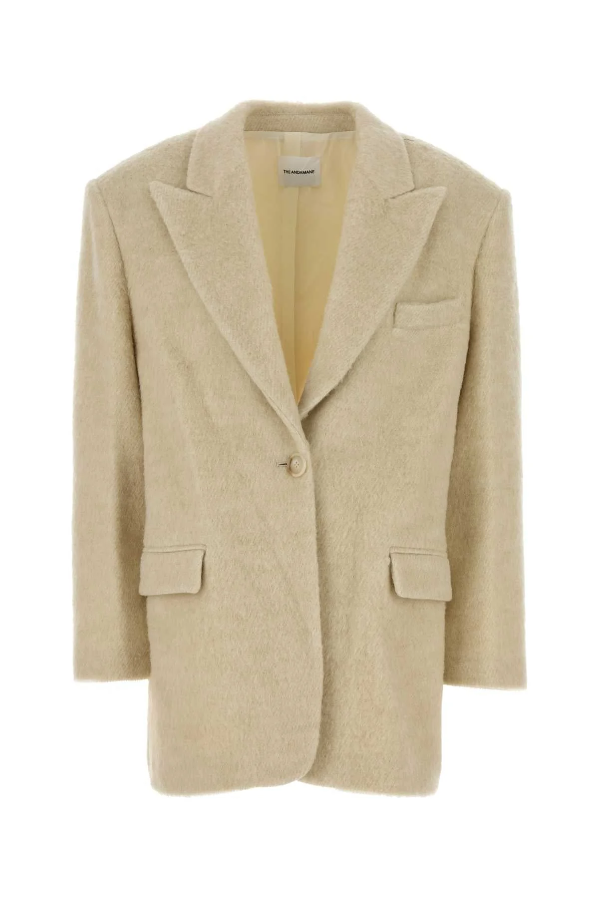 The Andamane Women Sand Acrylic Blend Coat - 1