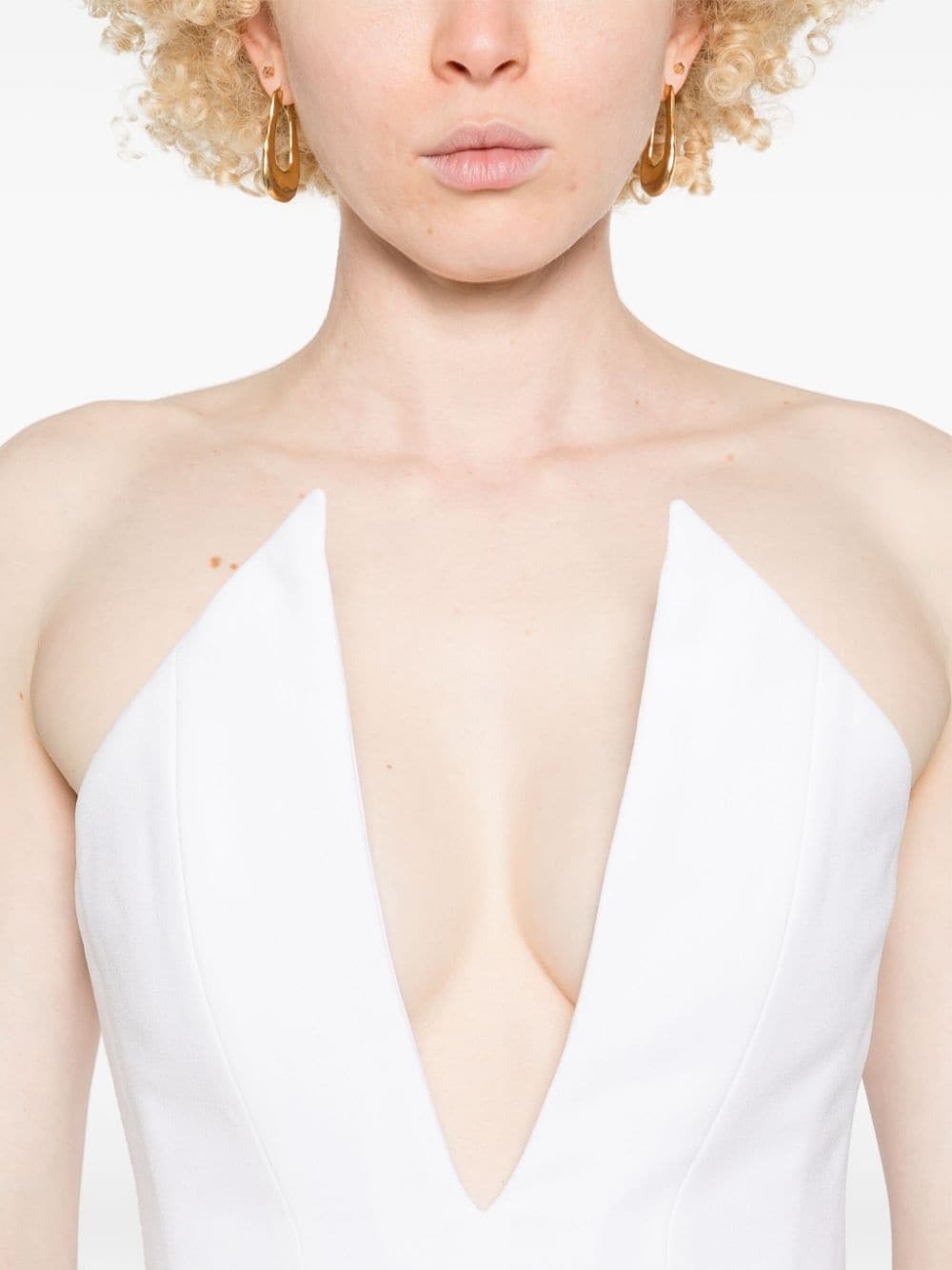 spiky corset crop top - 5