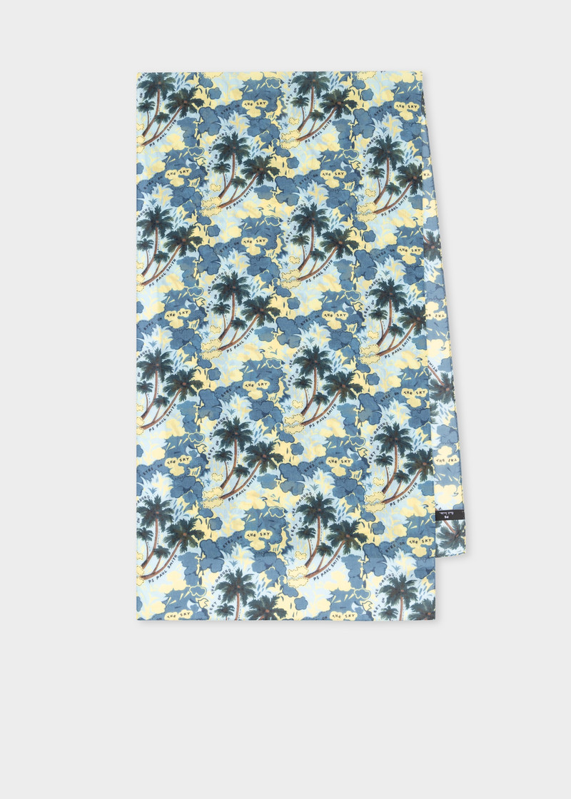 Blue 'Eyes On The Sky' Print Scarf 1