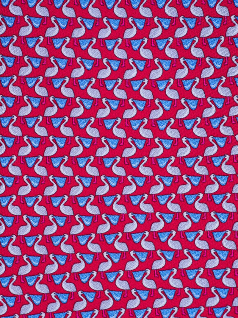 FERRAGAMO pilican-pattern tie outlook