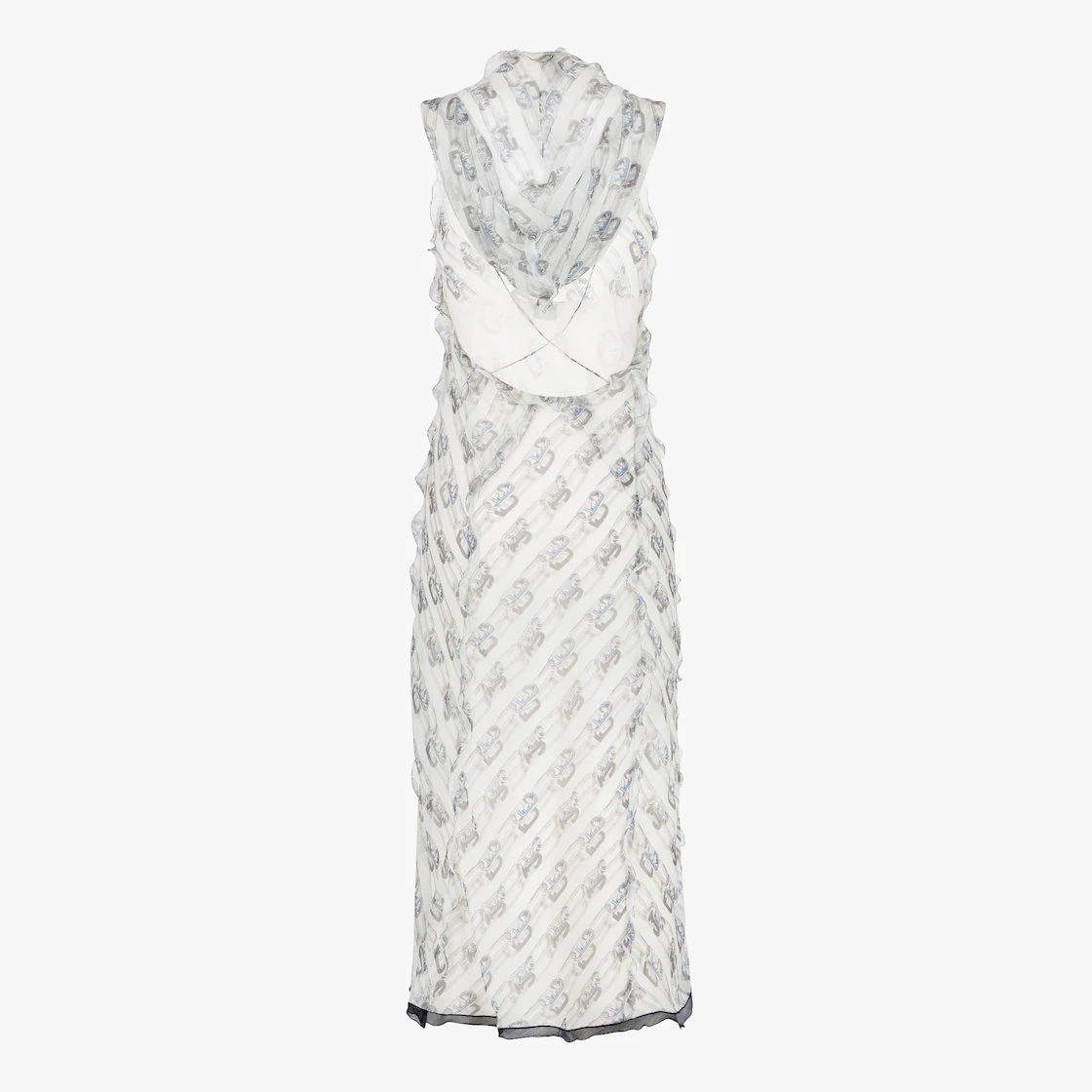 White chiffon dress - 2