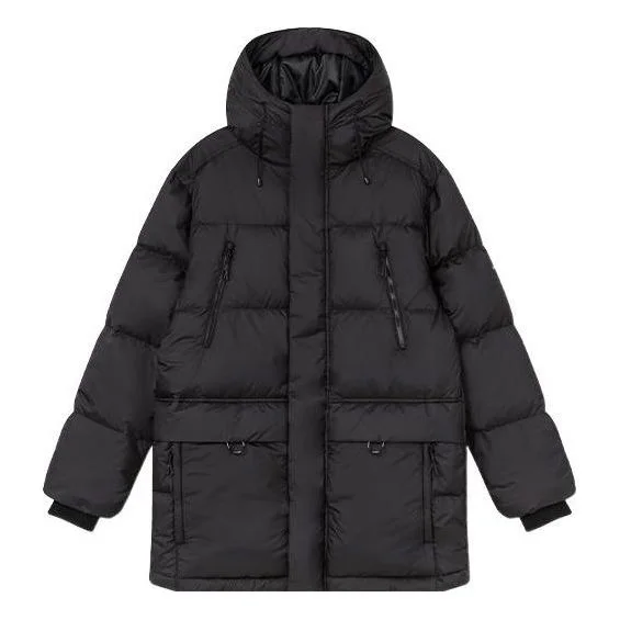 New Balance Long Casual Down Jacket 'Black' AMJ24376-BK - 1