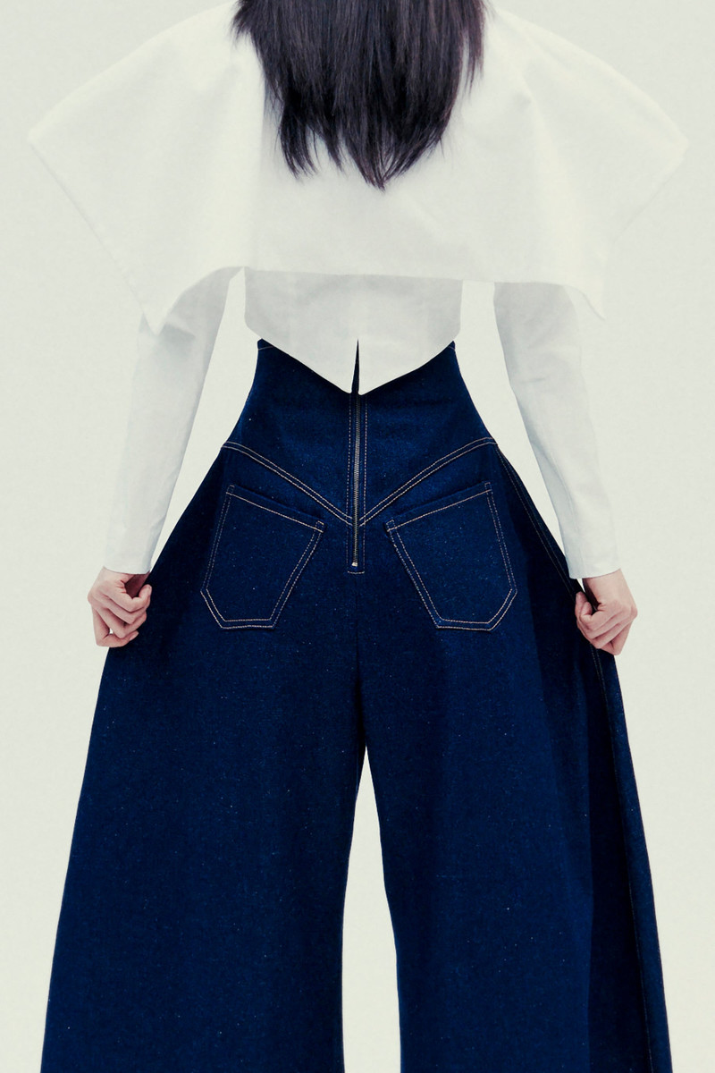 CROPPED JACKET WITH COLLAR WHITE 9