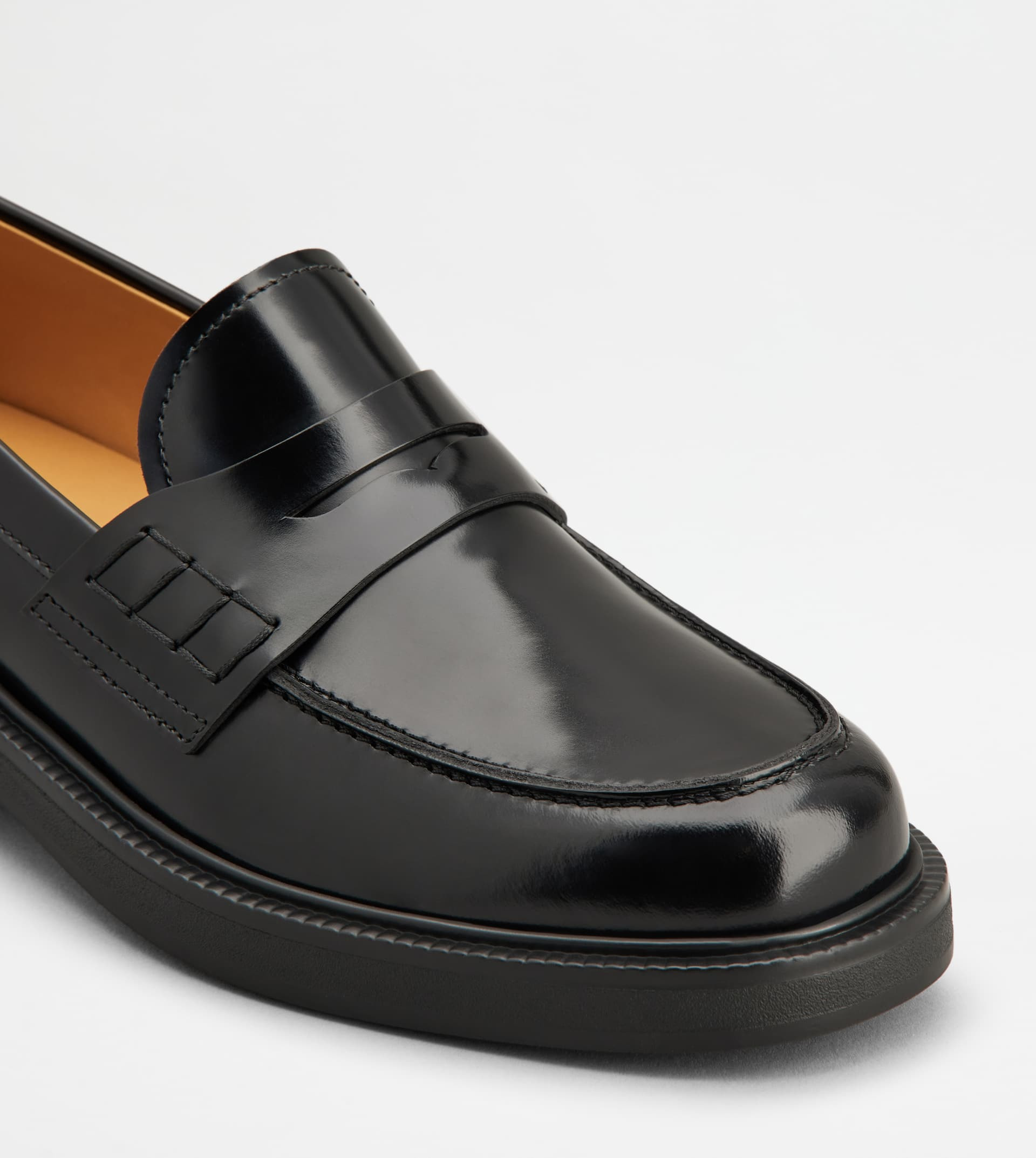 LOAFERS IN LEATHER - BLACK - 5