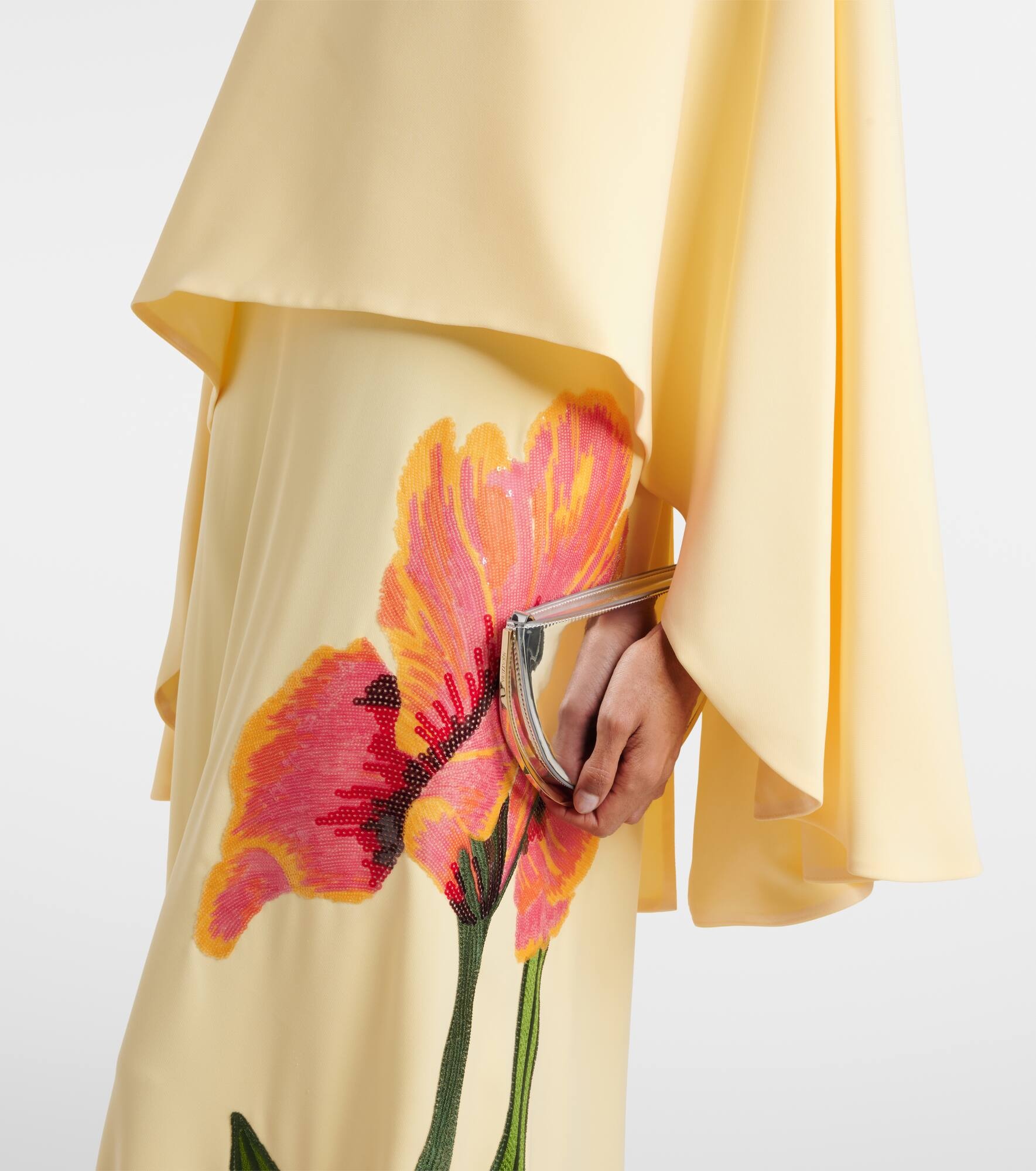 Meena floral crêpe gown - 5