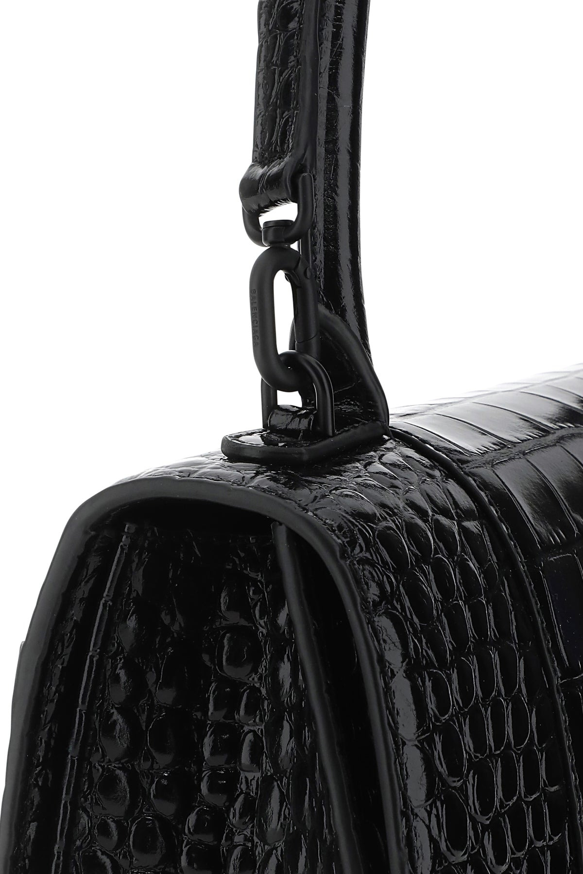 Black leather Hourglass handbag - 4