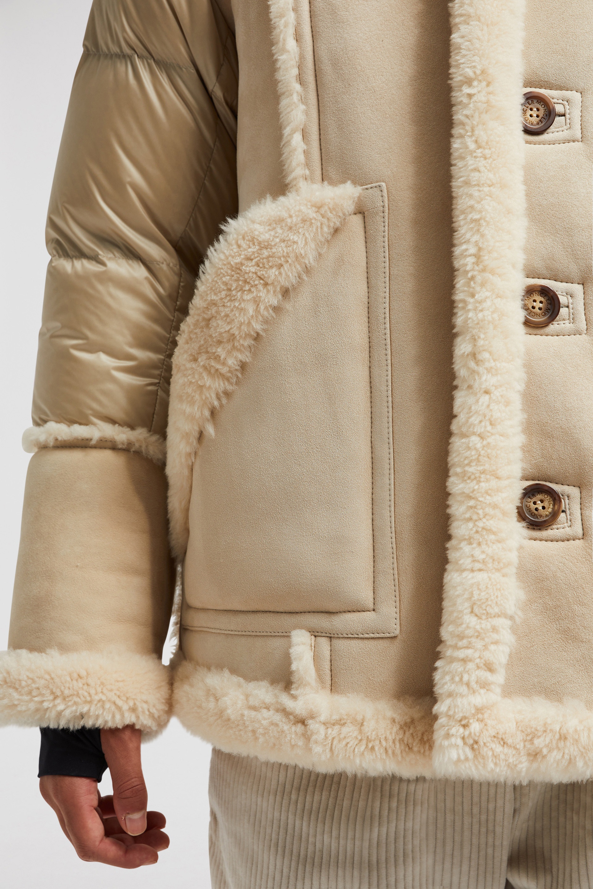 Elbrus Shearling Short Down Jacket - 7