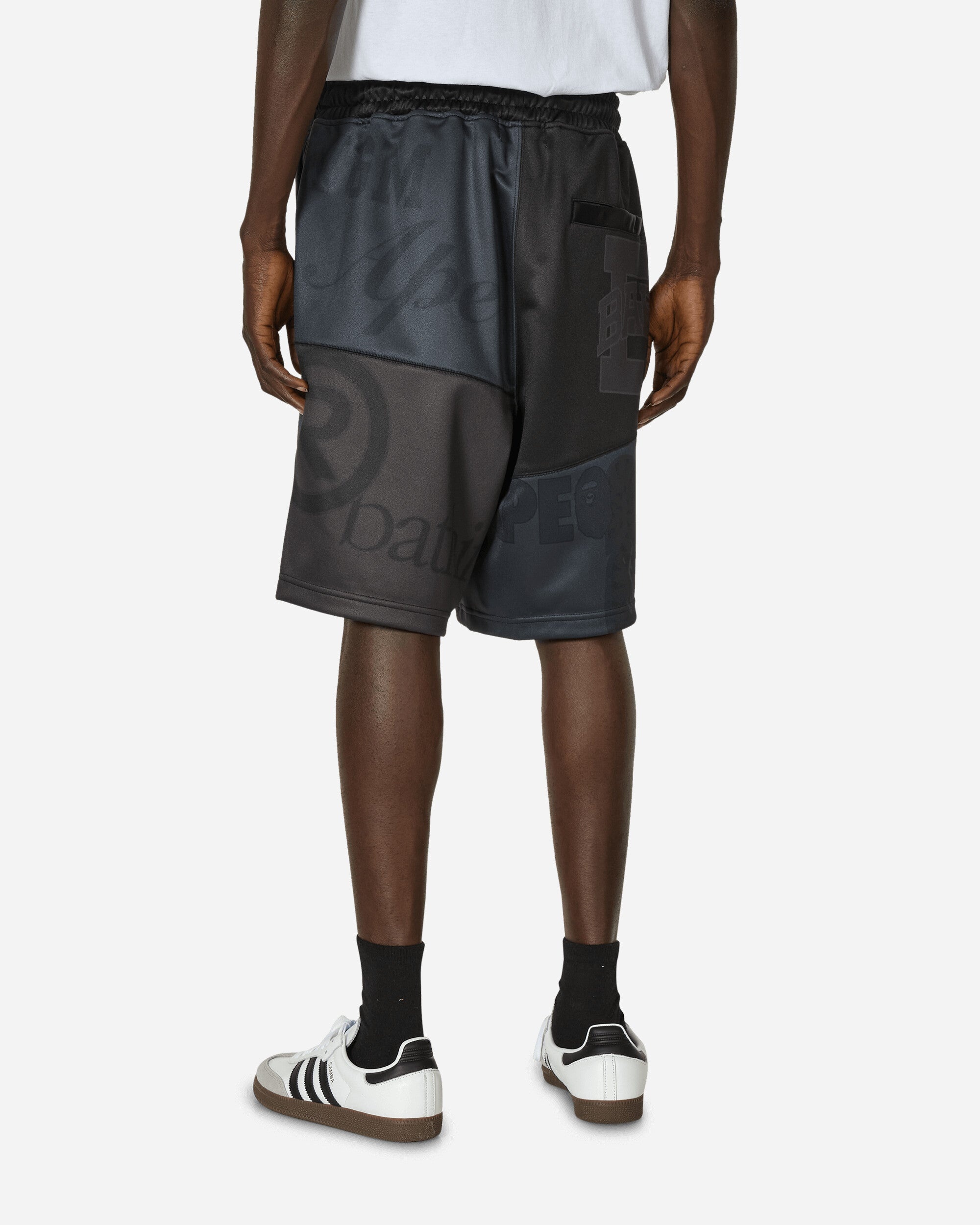 Patchwork Basketball Shorts Black - 3