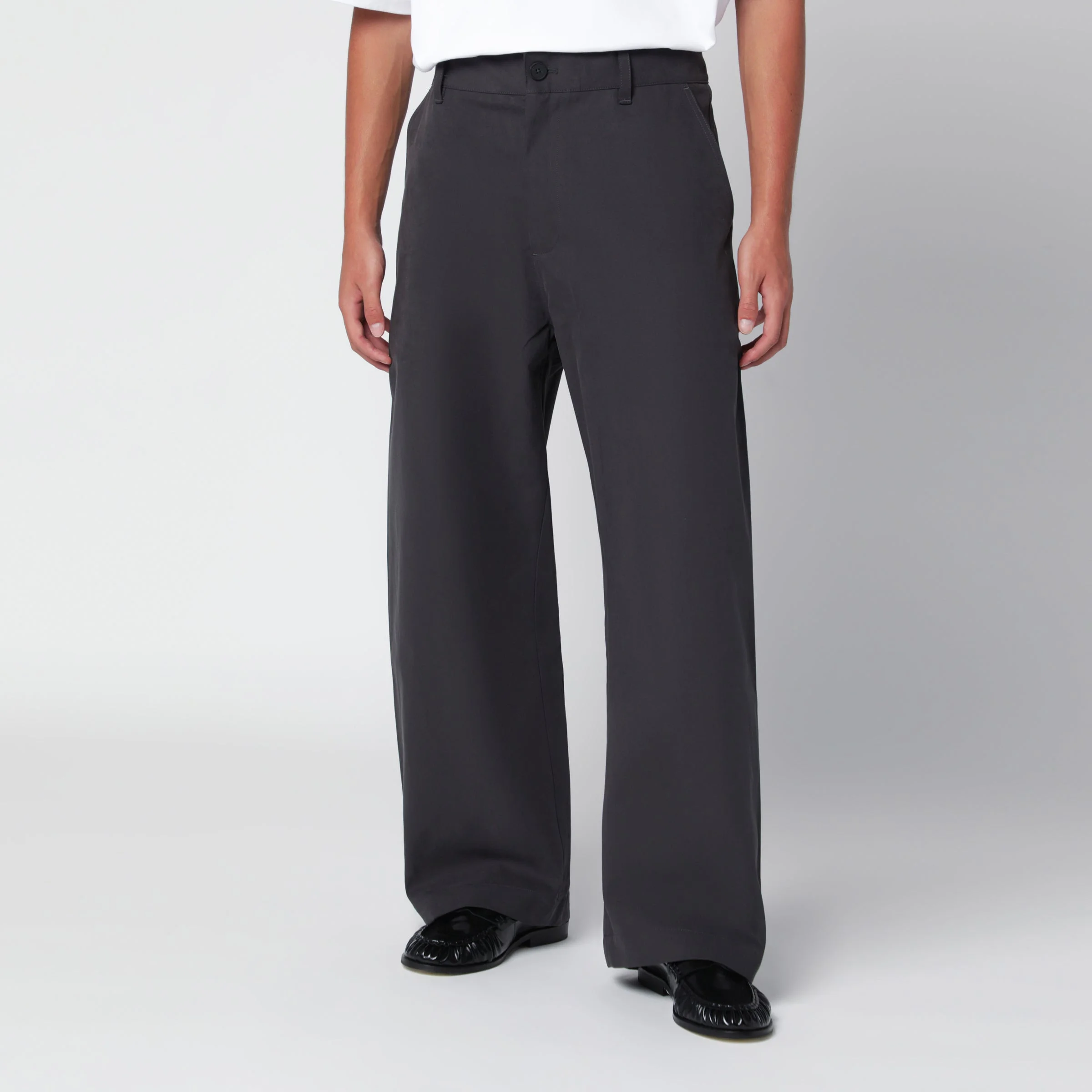 Minard brown cotton jeans - 1