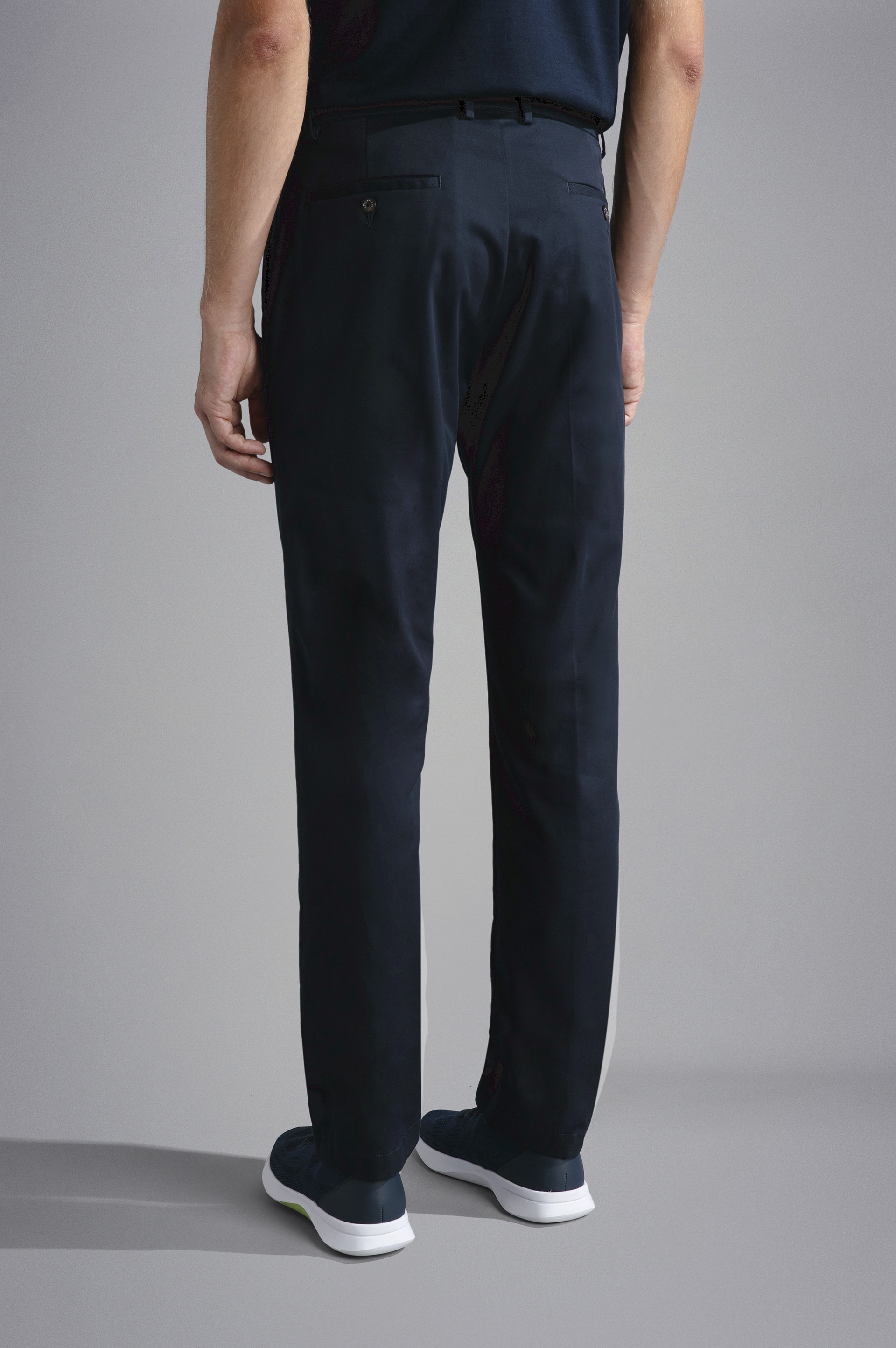 COTTON STRETCH CHINO TROUSERS - 3