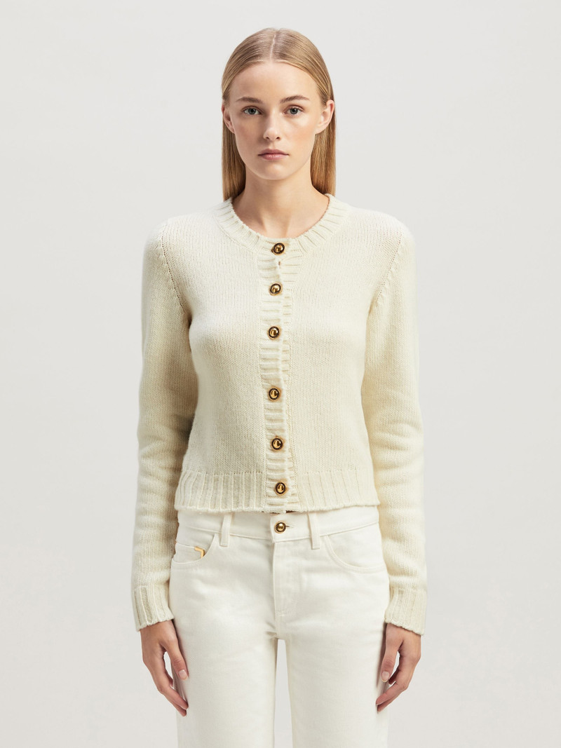 Curved Logo Cardigan 3