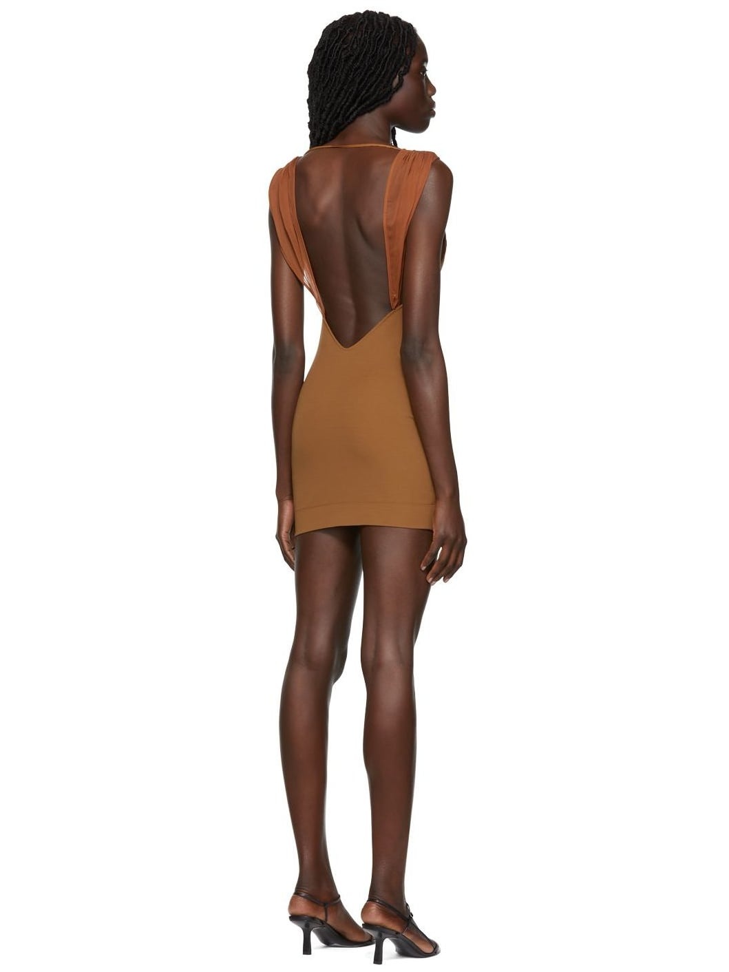 Brown Butterfly Minidress - 3