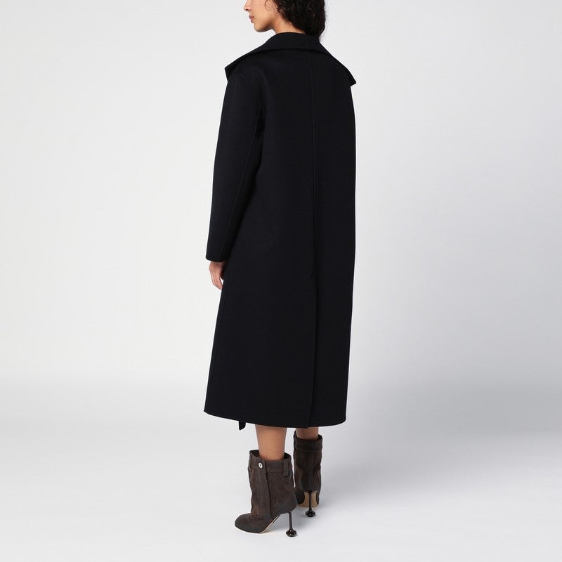 Loewe Black Wool And Cashmere Coat Women - 3