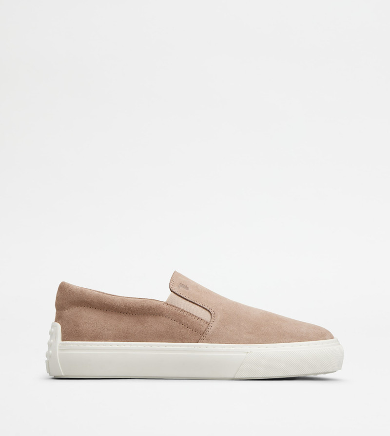 SLIP-ONS IN SUEDE - PINK 1