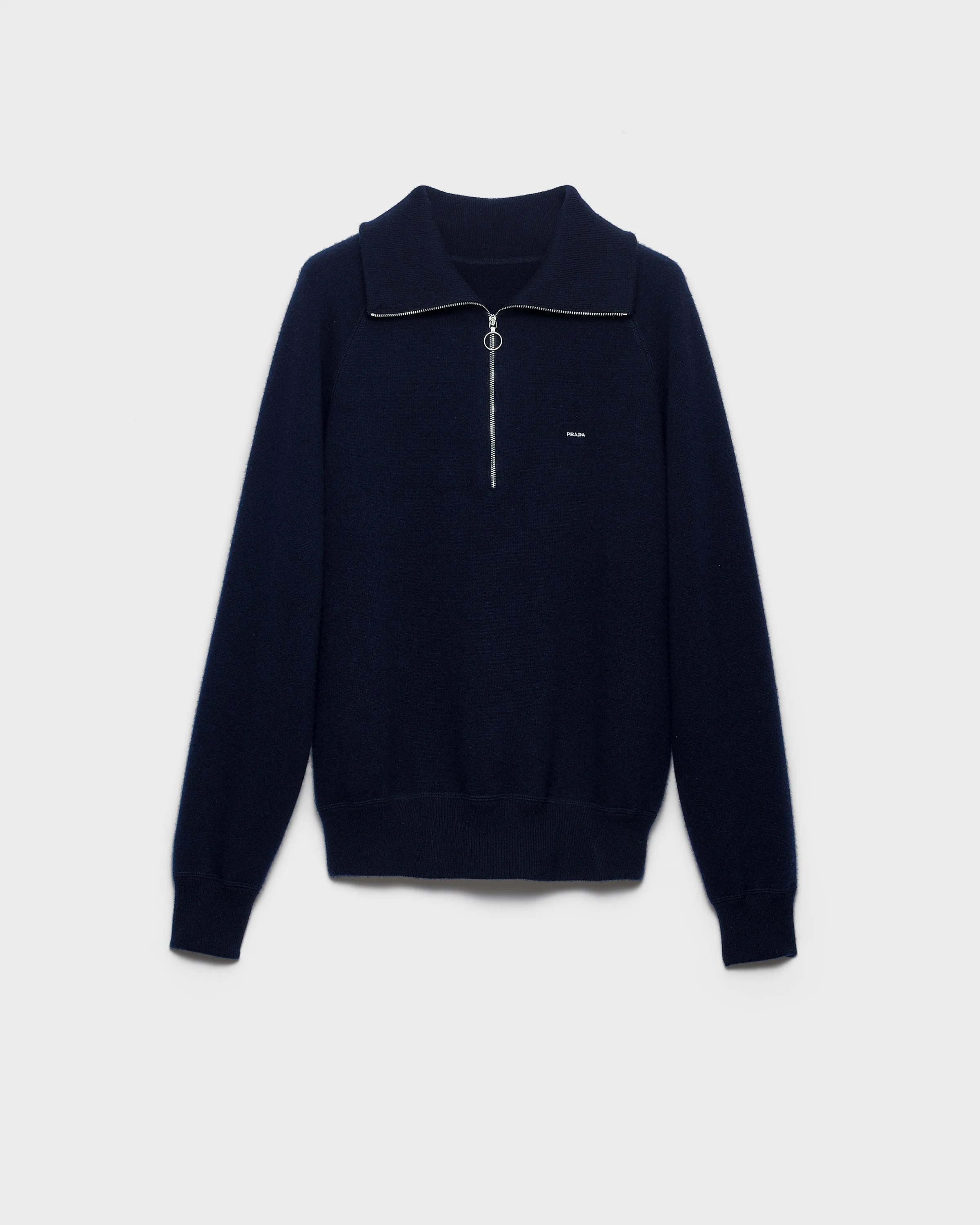 Wool and cashmere polo sweater - 1