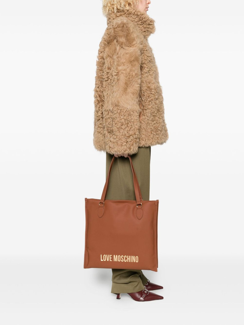 Moschino logo-lettering tote bag outlook