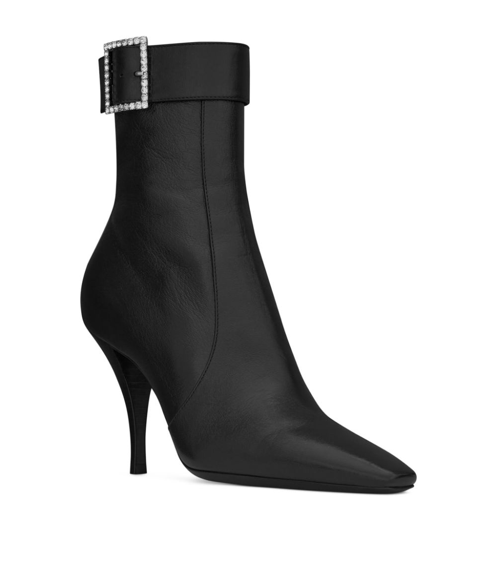 SAINT LAURENT Vintage Leather Jill Boots 90 | harrods