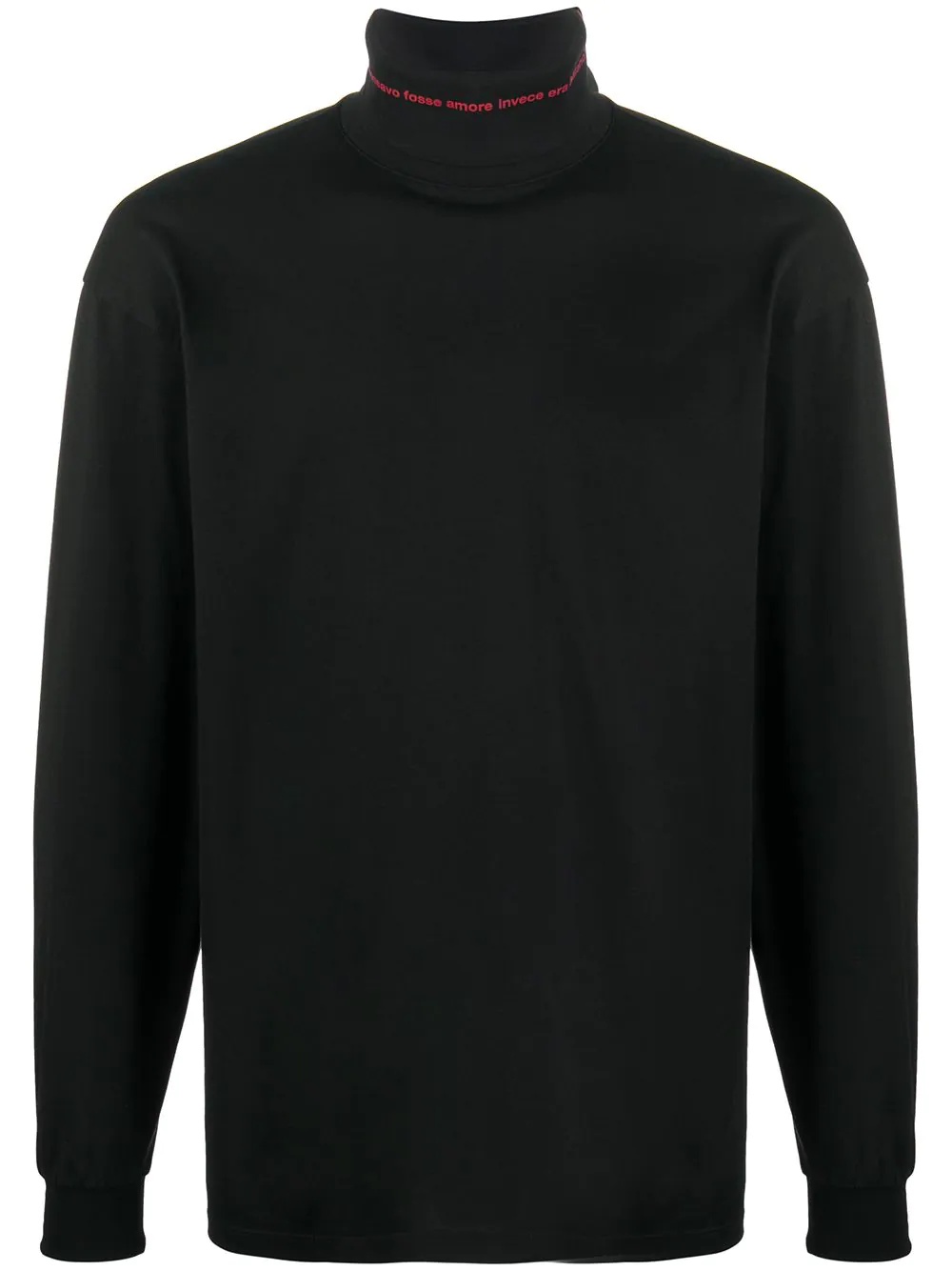 plain long sleeve T-shirt  - 1