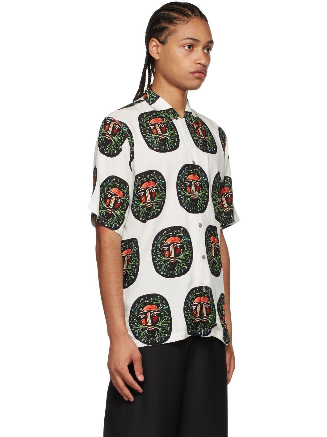 Off-White Hombre Verde Short Sleeve Shirt - 2
