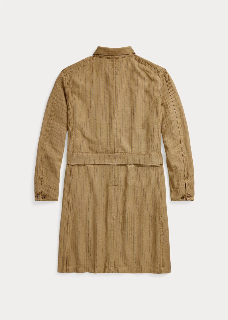 RRL by Ralph Lauren Striped Linen-Cotton Shop Coat outlook