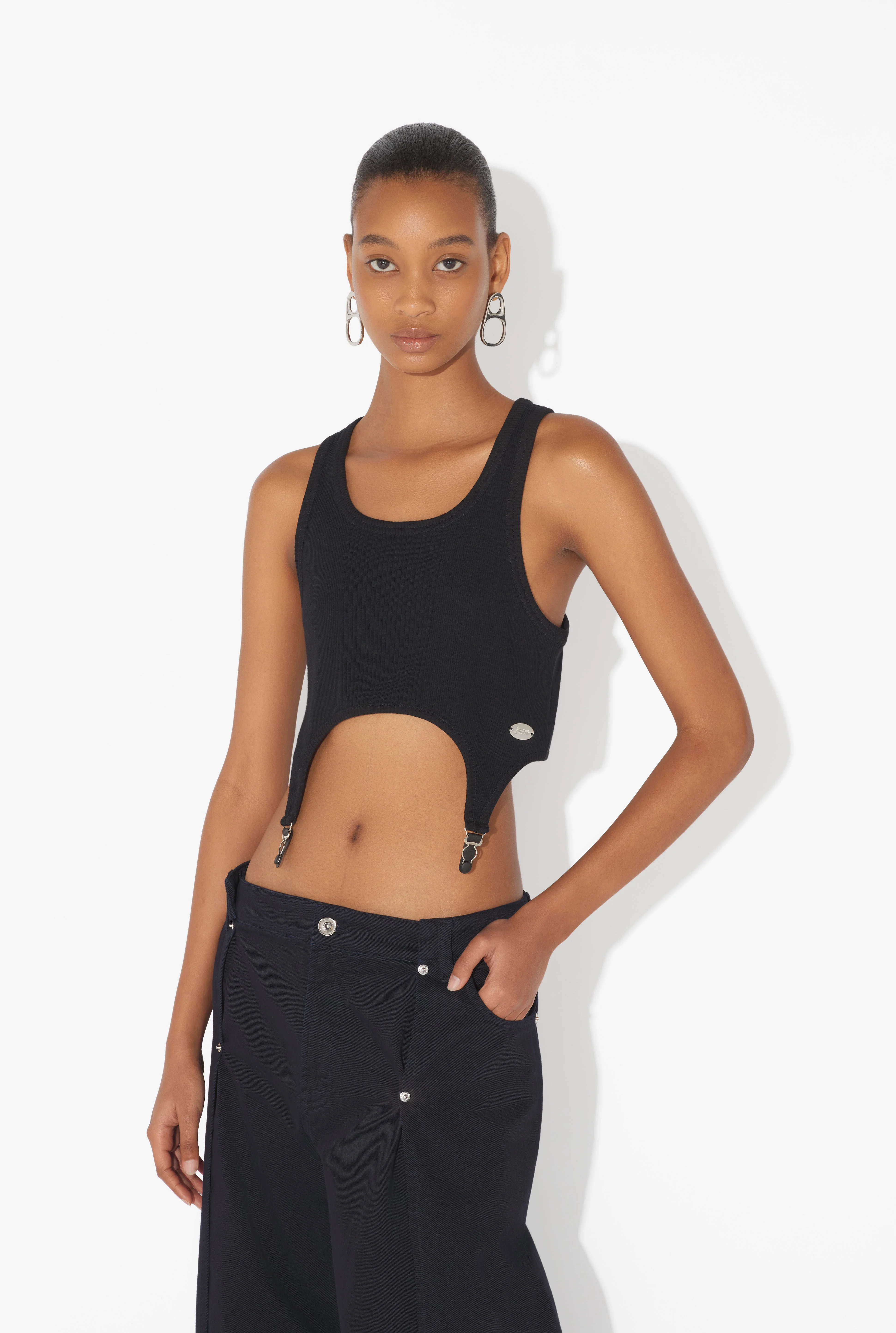 THE BLACK GARTER BRA - 1