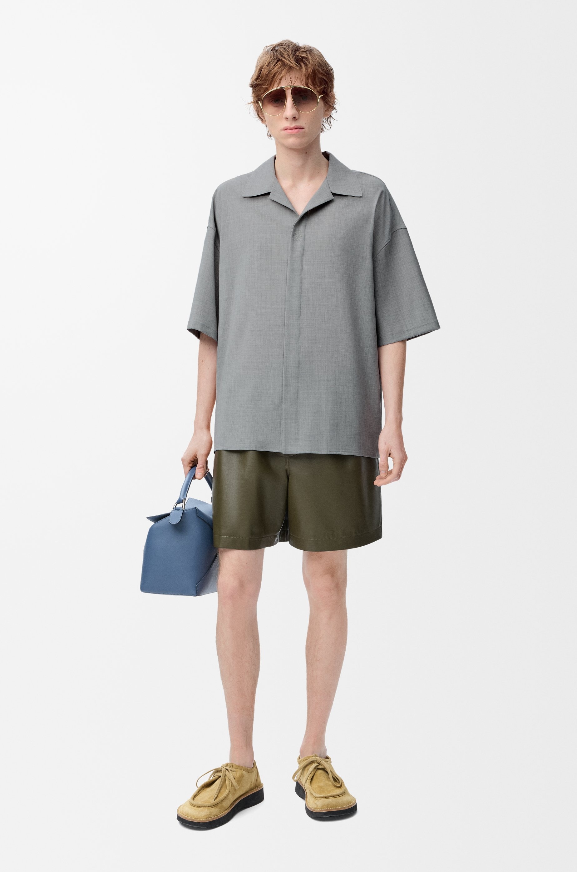 Short sleeve shirt in wool - 2