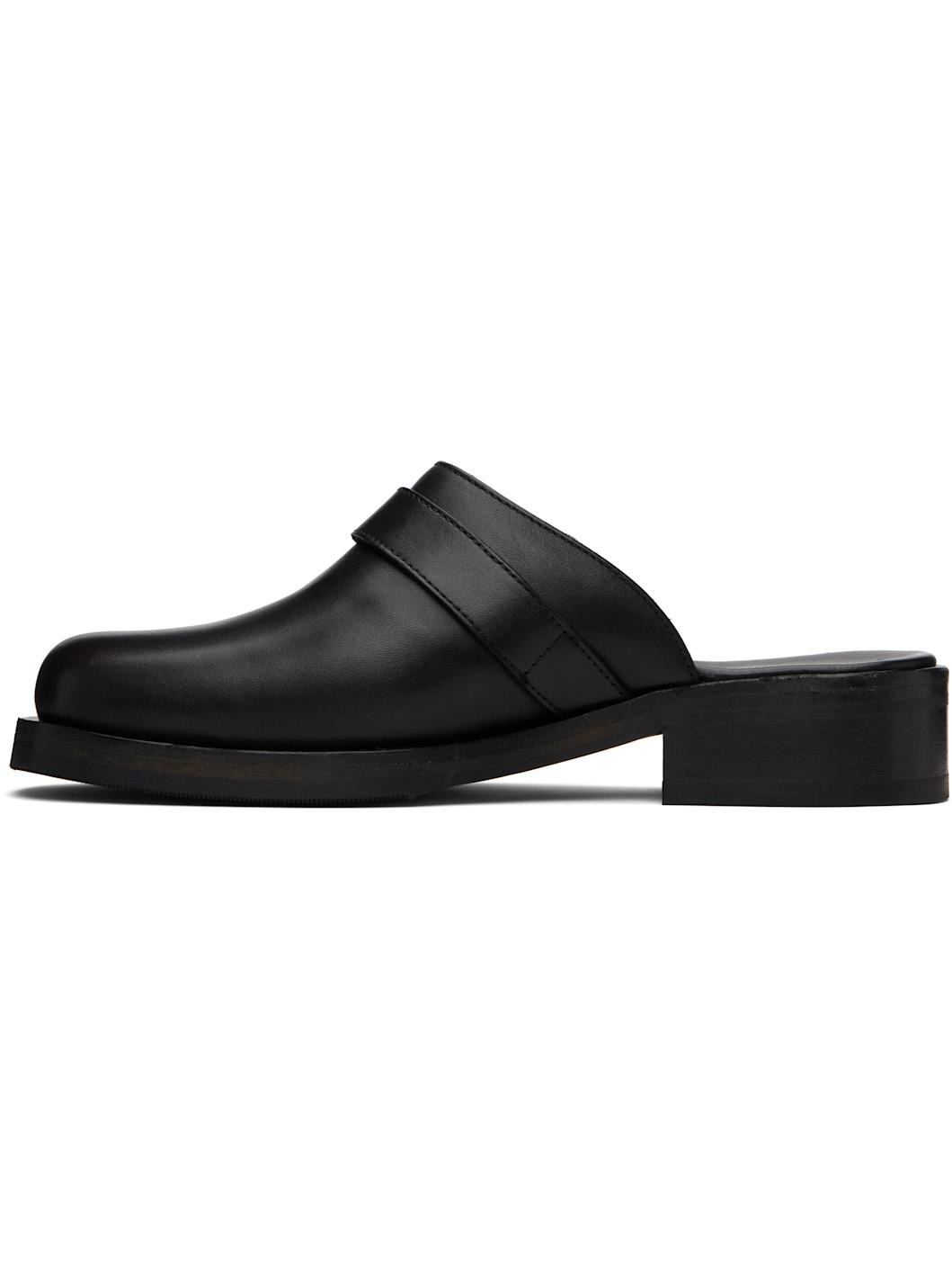 Black Camion Mule Loafers - 3