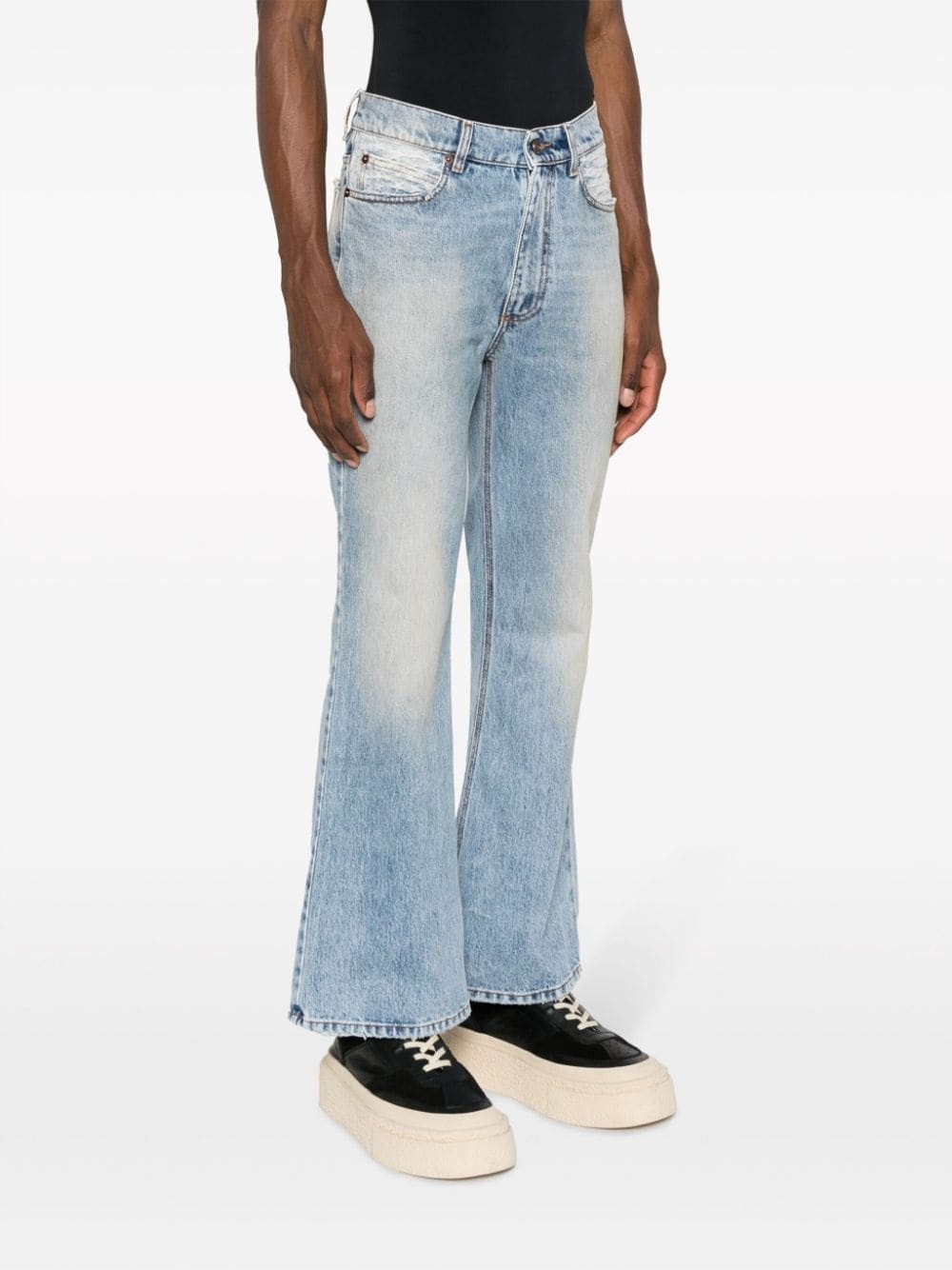 mid-rise flared jeans - 3