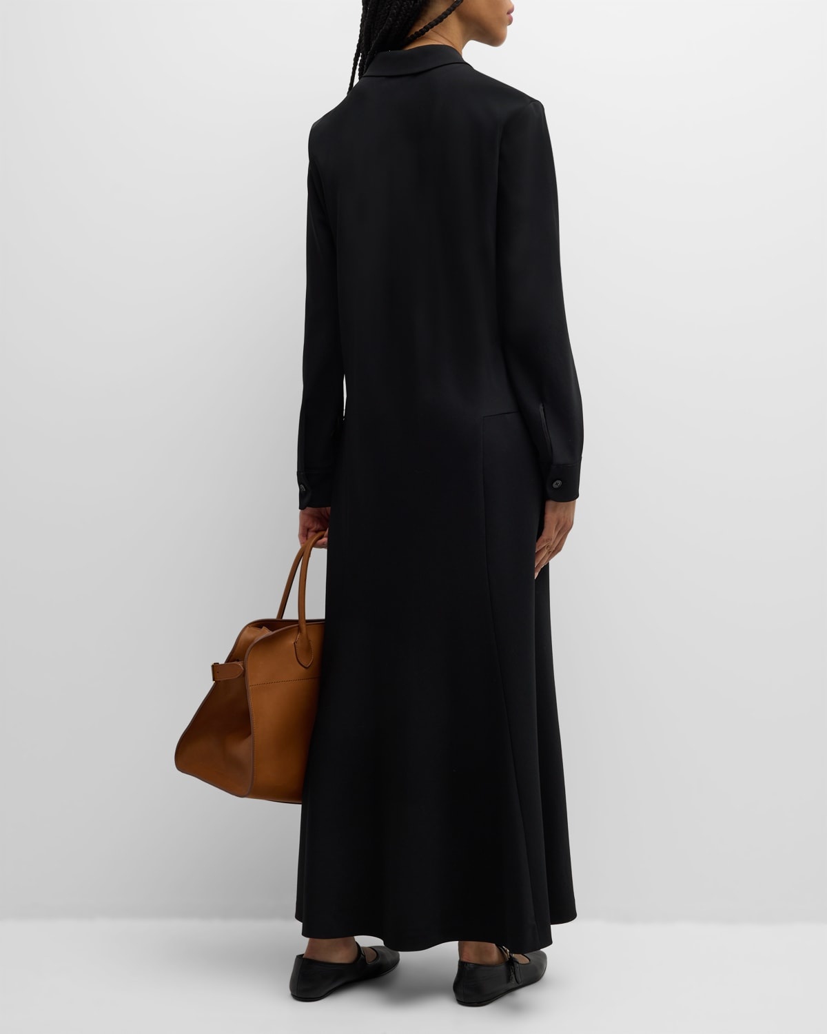 Myra Long-Sleeve Maxi Shirtdress - 6