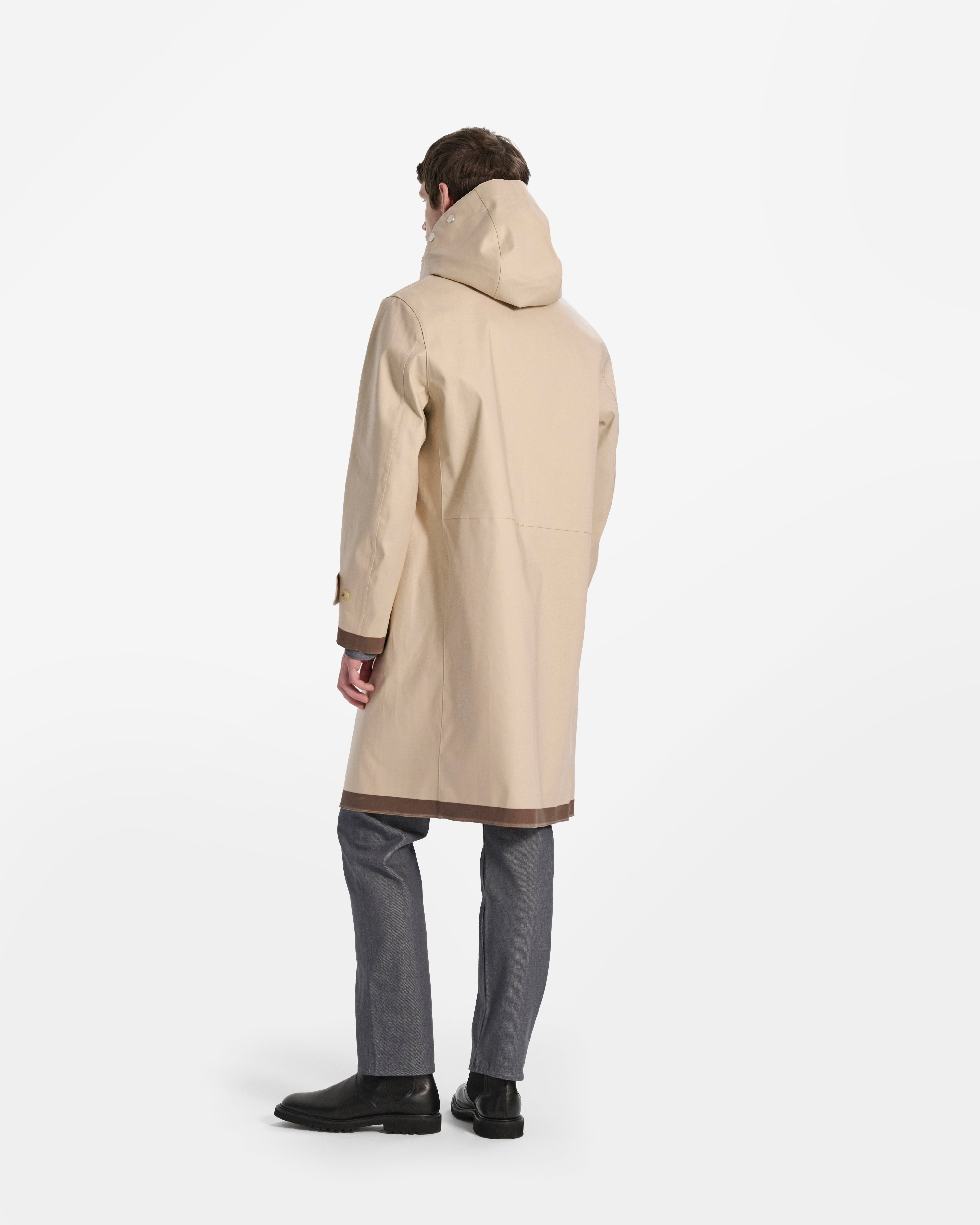 Kirkton Rubberised Hooded 3/4 Length Coat - 3