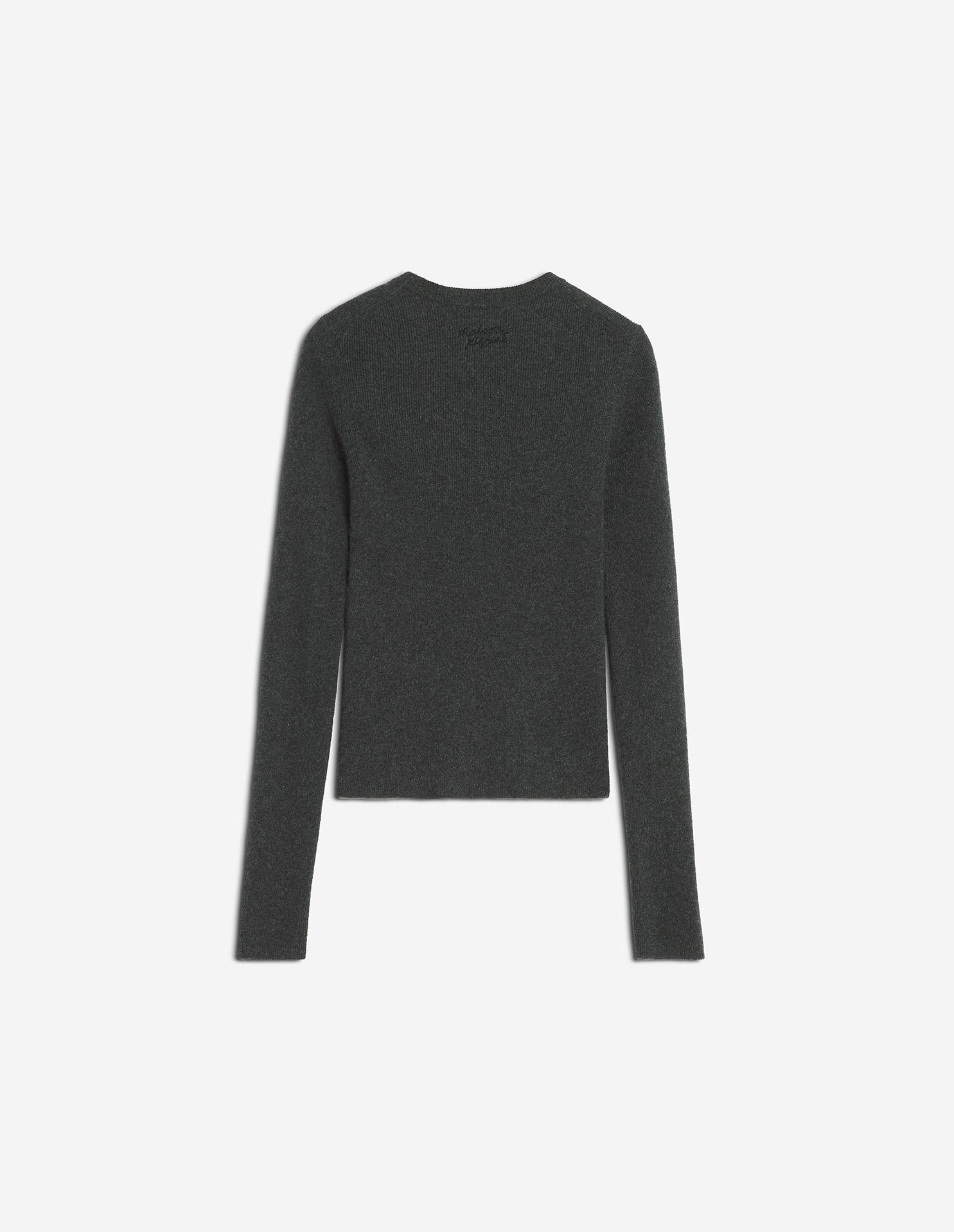 FINE RIB CASHMERE FITTED JUMPER - 7