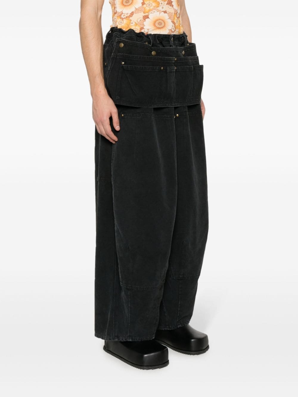 H.D. Apron wide-leg jeans - 3