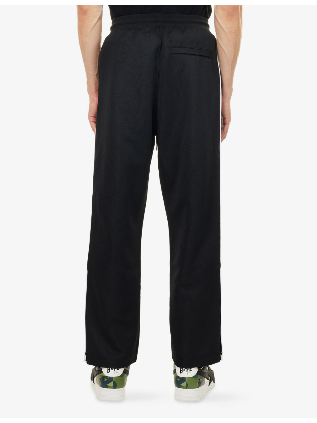 Bape Line Camo Logo-Embellished Woven Track Jogging Bottoms - 4