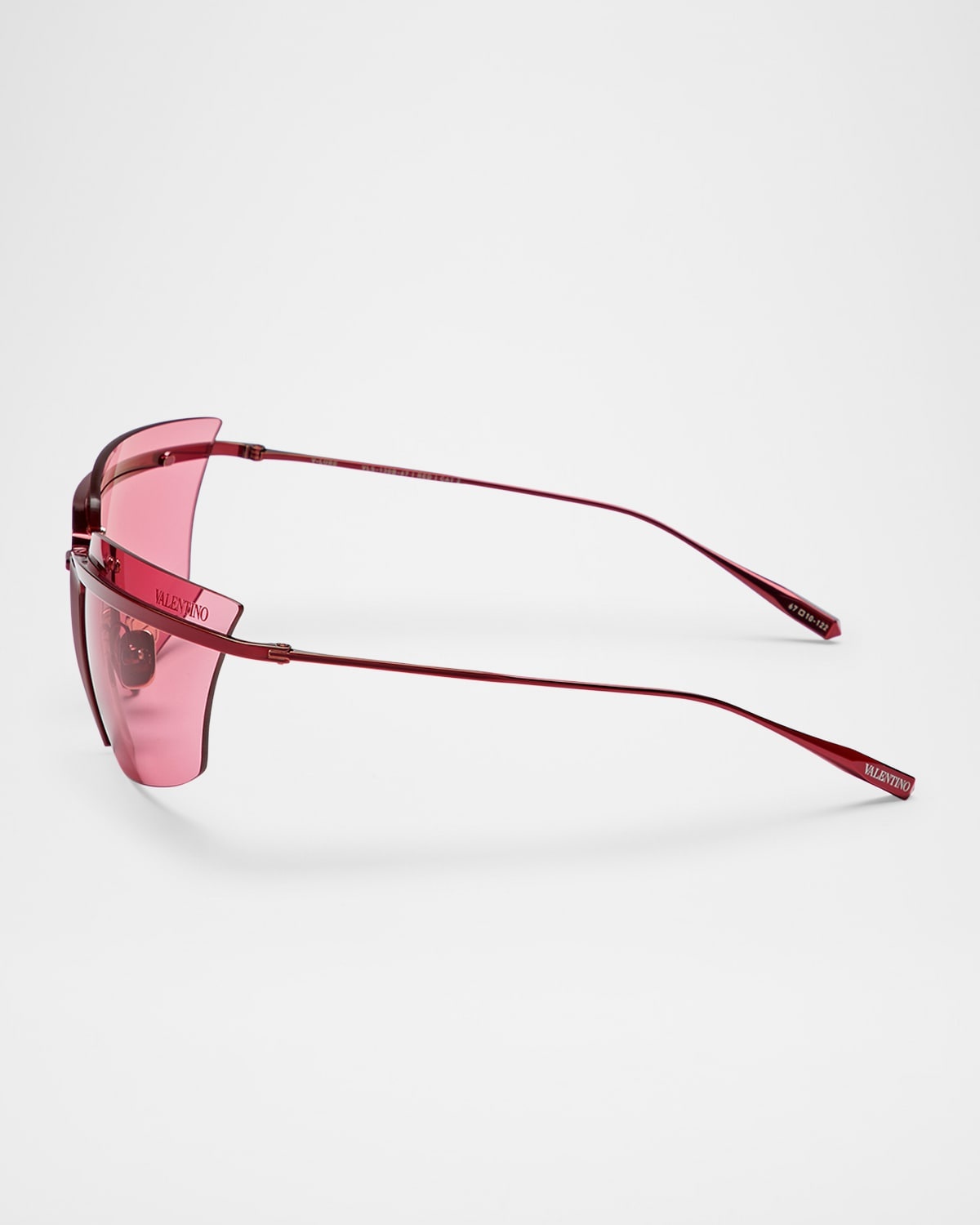 V-Lure Rimless Acetate & Titanium Cat-Eye Sunglasses - 2