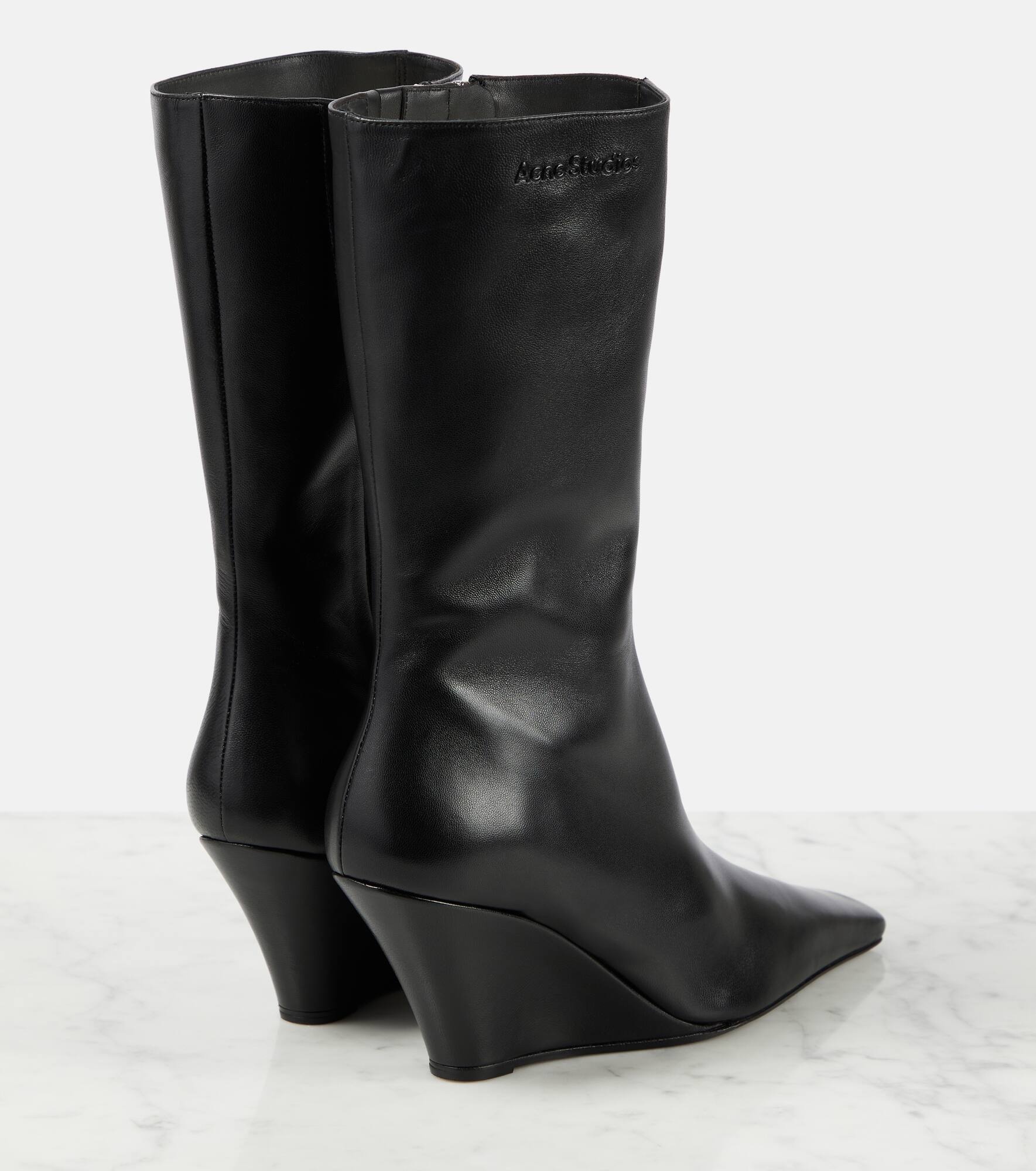Brancesca 80 leather ankle boots - 3
