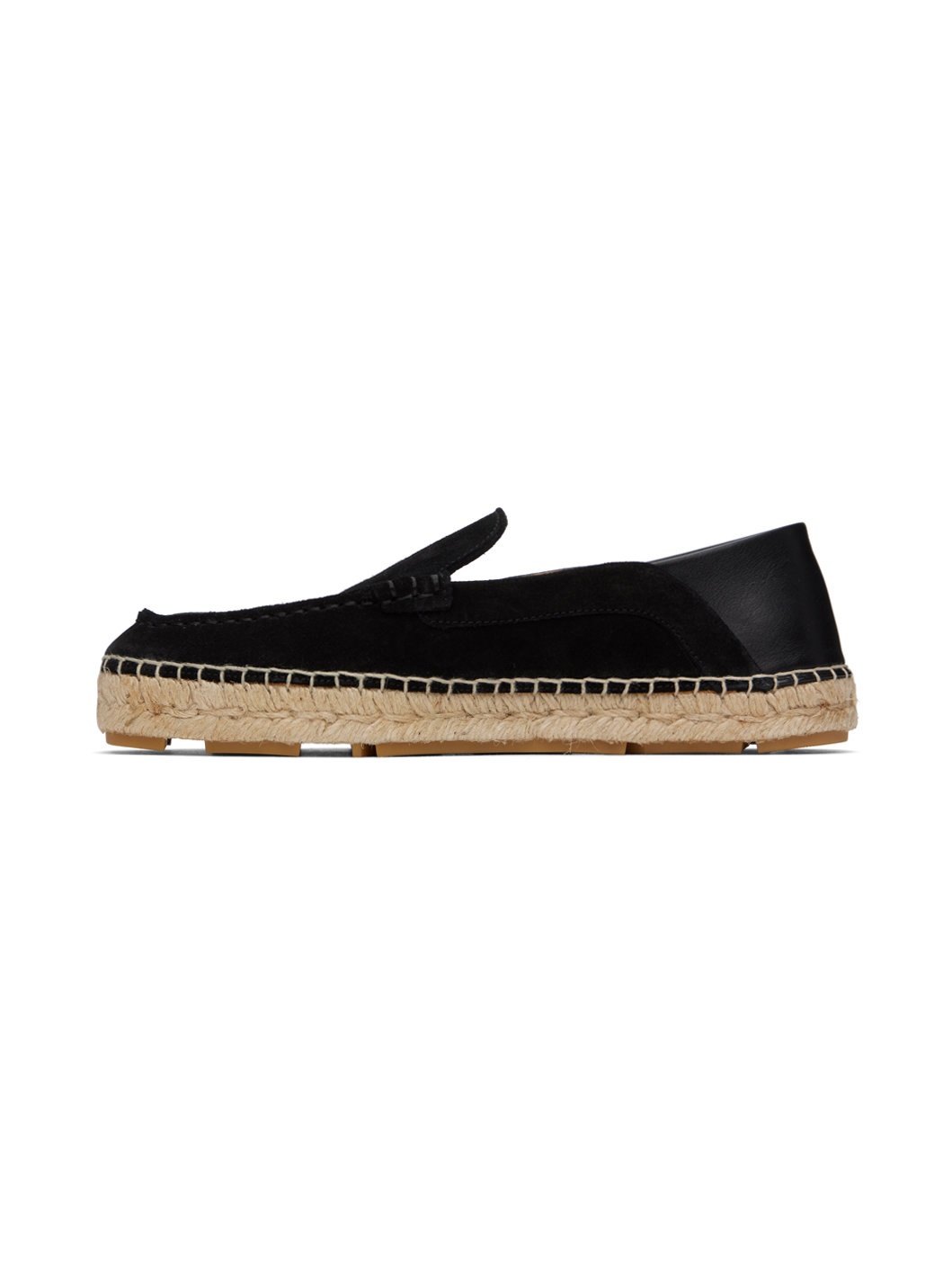 Black Logo Suede Espadrilles - 3