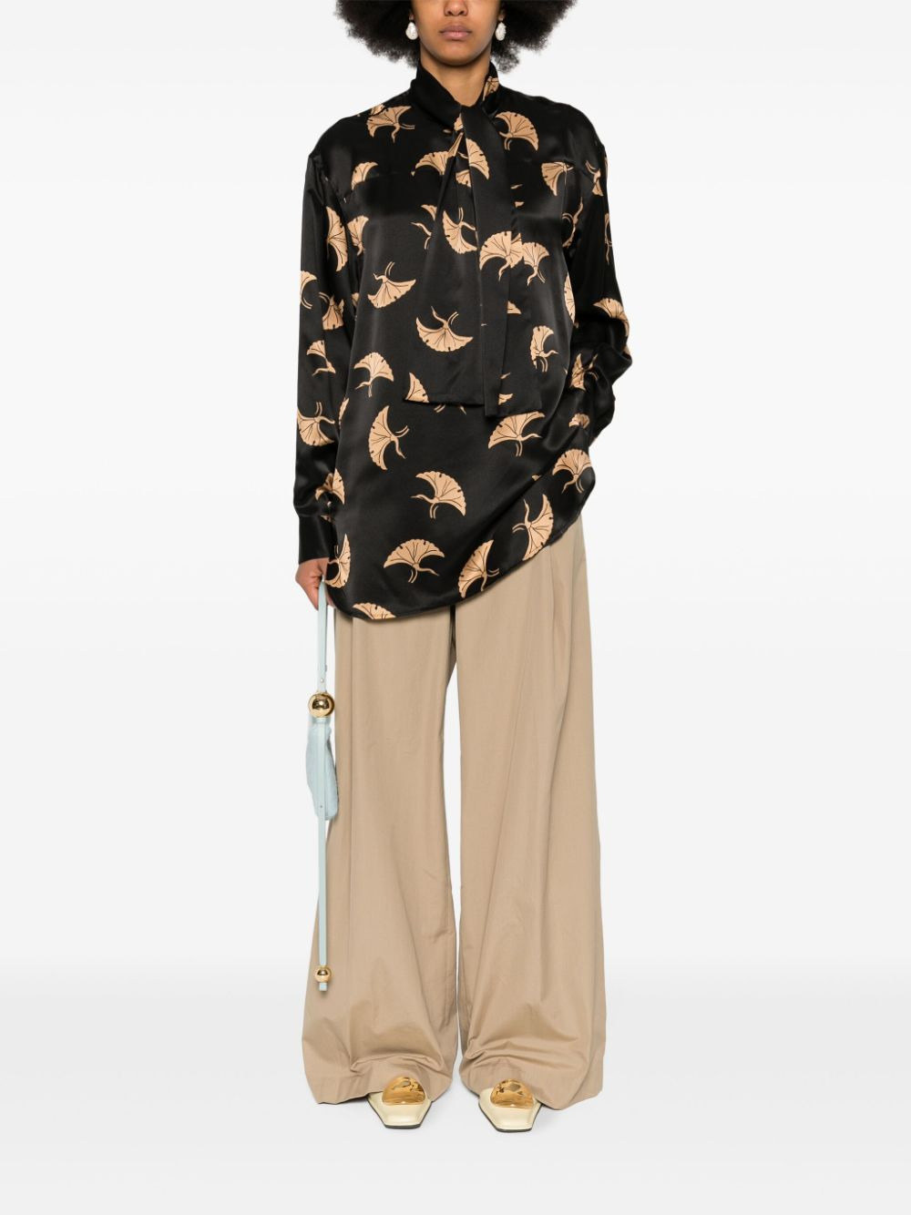 Dries Van Noten Women Printed Silk Shirt - 5