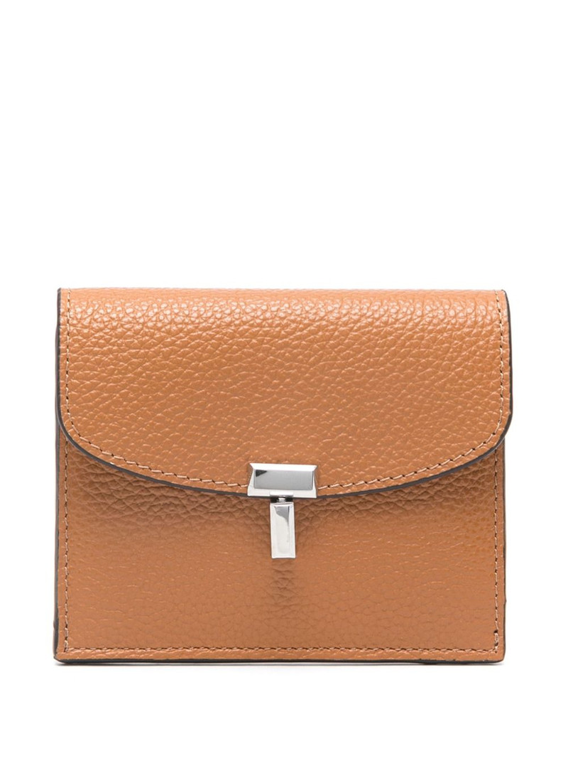 T-lock grained leather cardholder 1