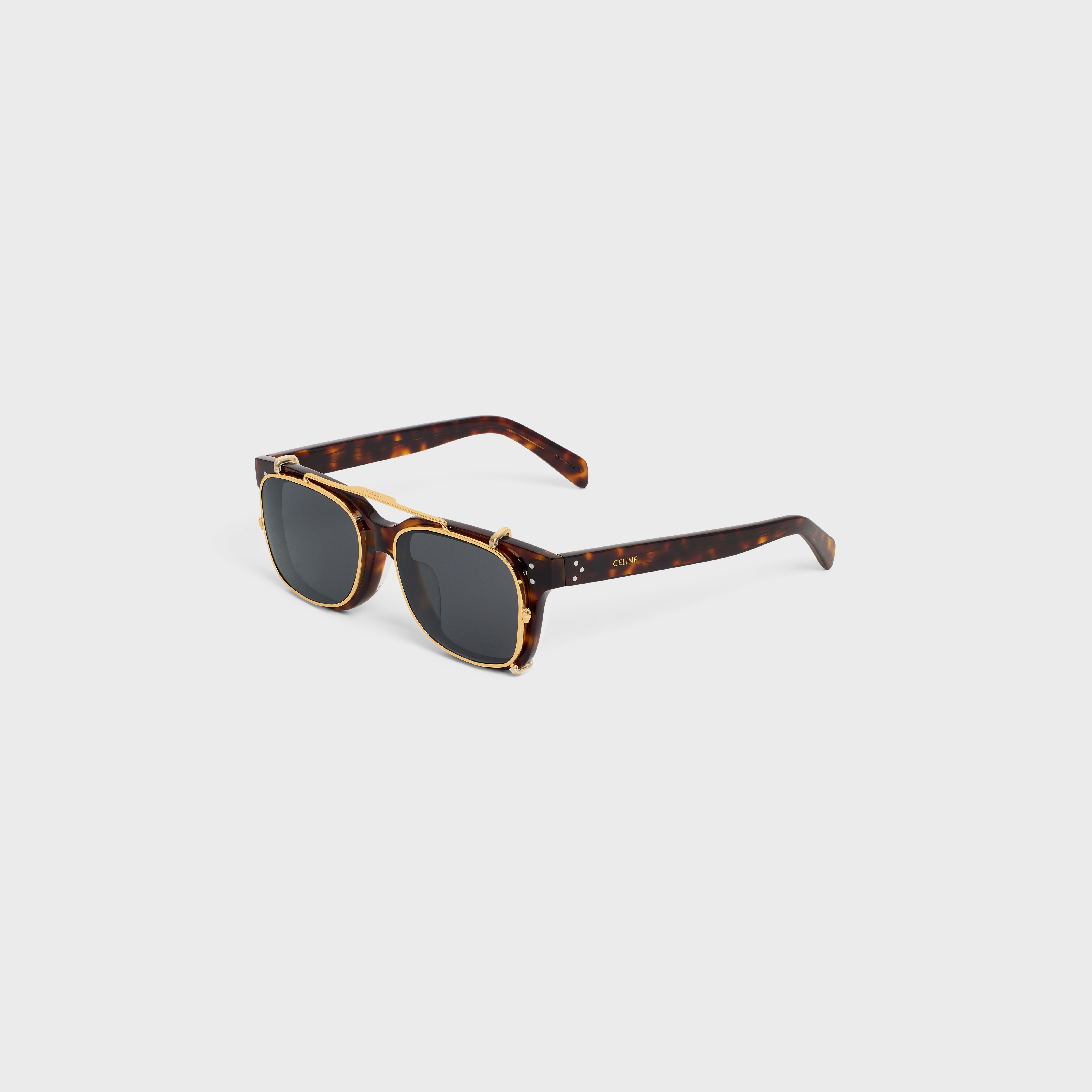 Black Frame 51 Sunglasses in Acetate with Metal - 2