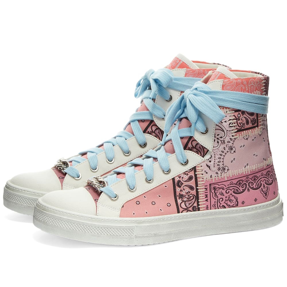 AMIRI Bandana Patchwork Hi Sunsets Sneaker - 1