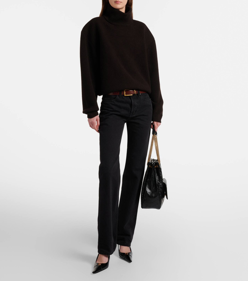 SAINT LAURENT Niki Small leather tote bag outlook