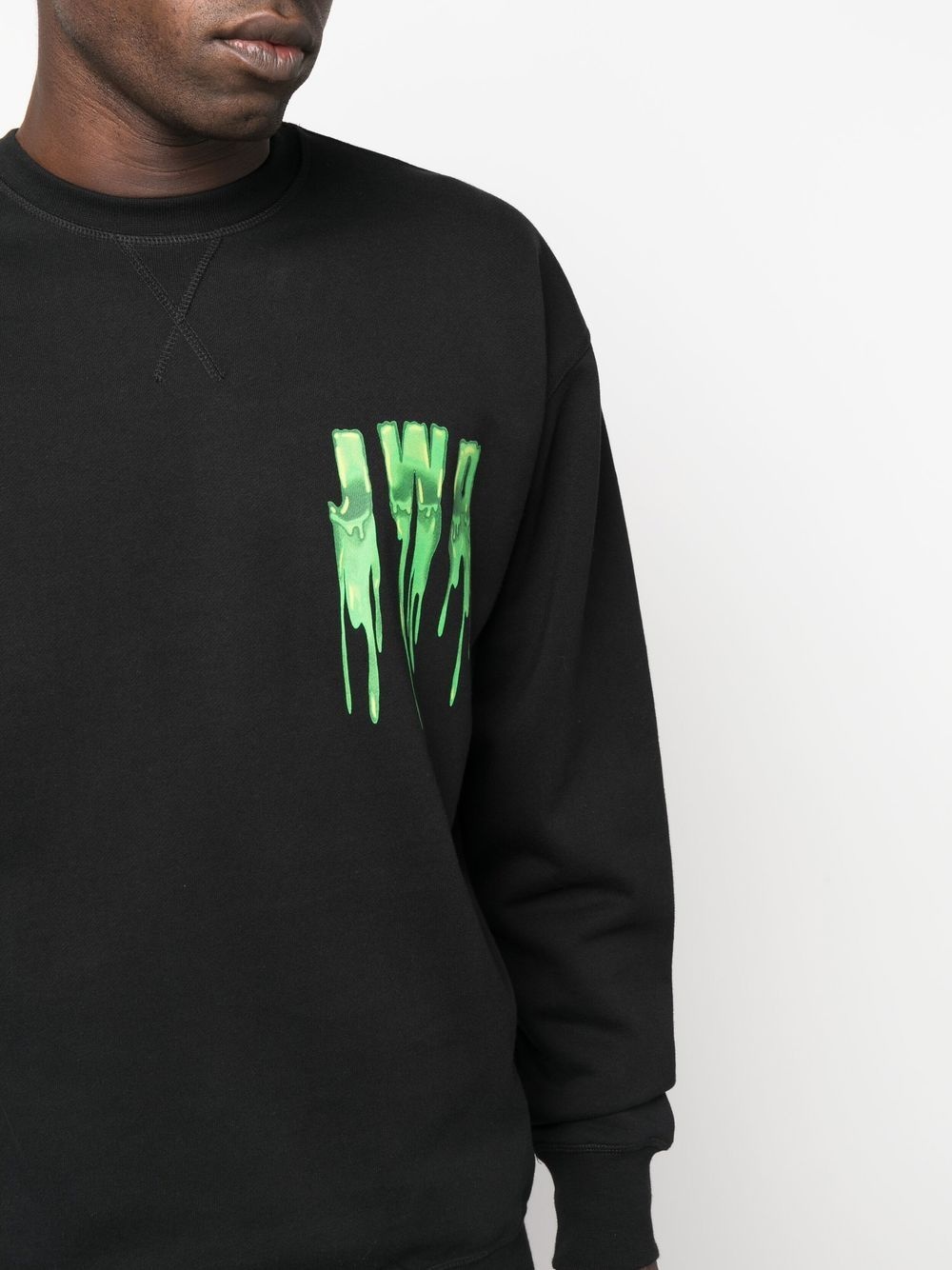 logo-print cotton sweatshirt - 7