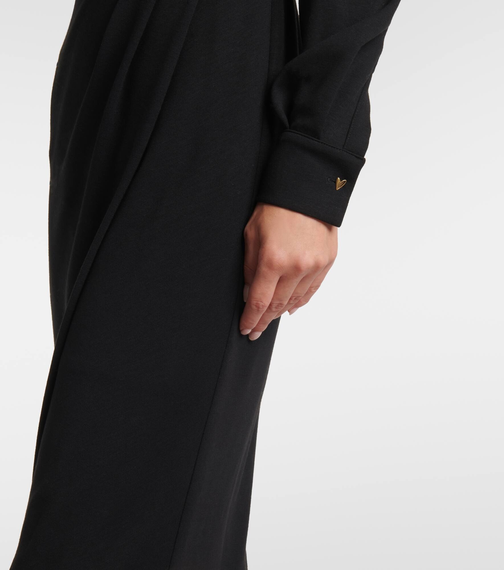 Virtus gathered jersey midi dress - 5