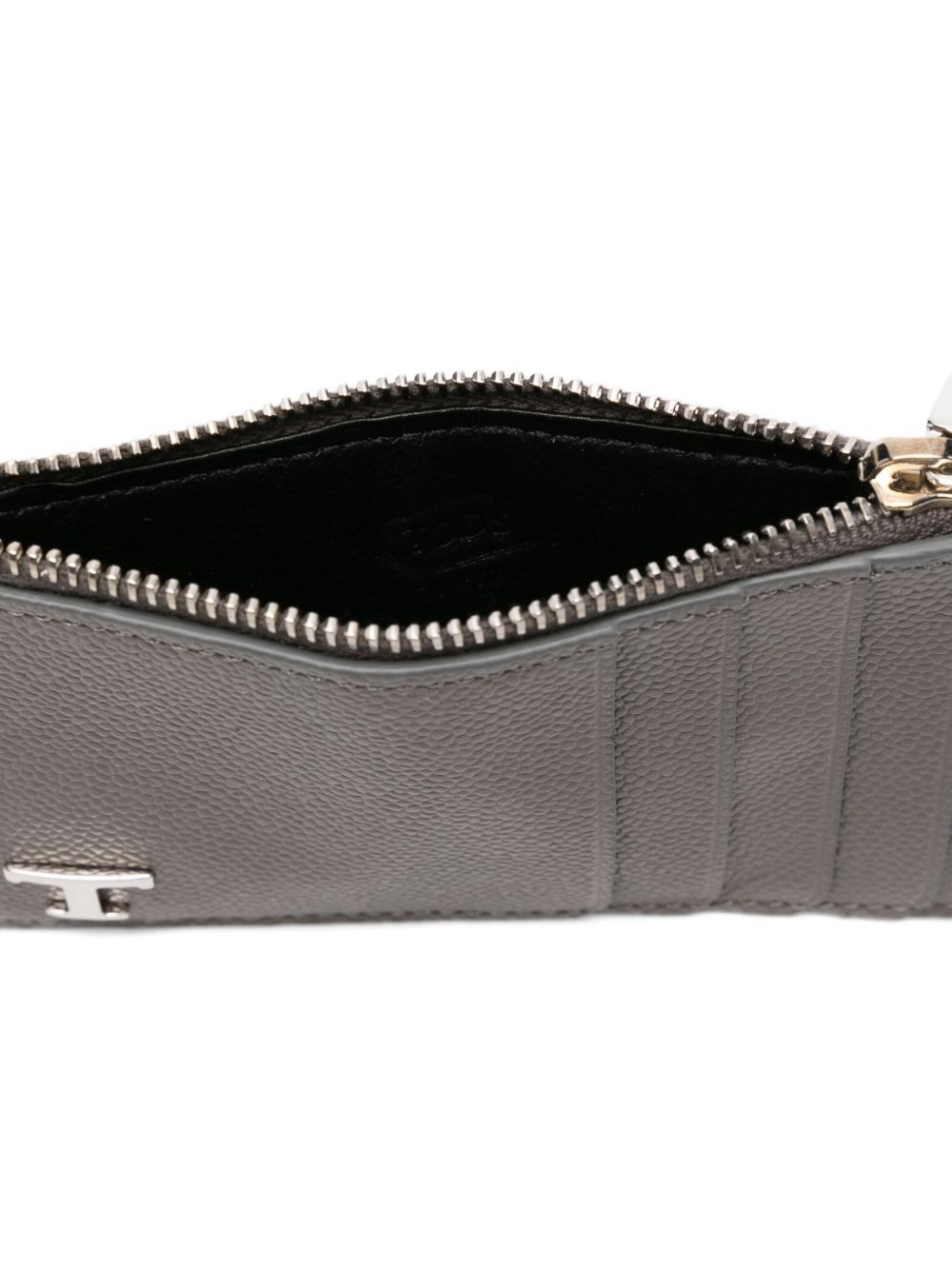 logo-plaque zip-fastening cardholder - 3
