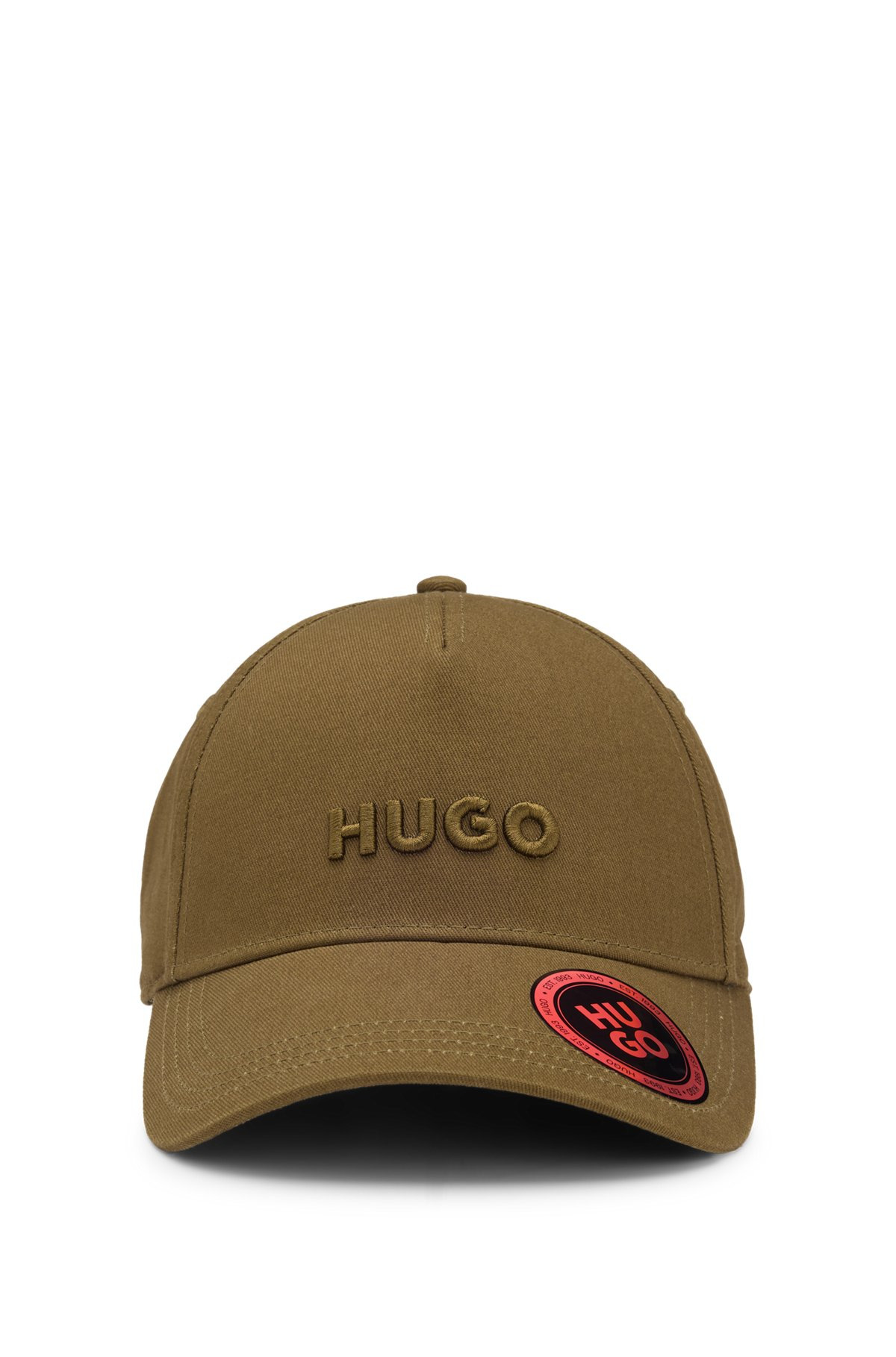 COTTON-TWILL CAP WITH CROPPED LOGO PRINT - 2