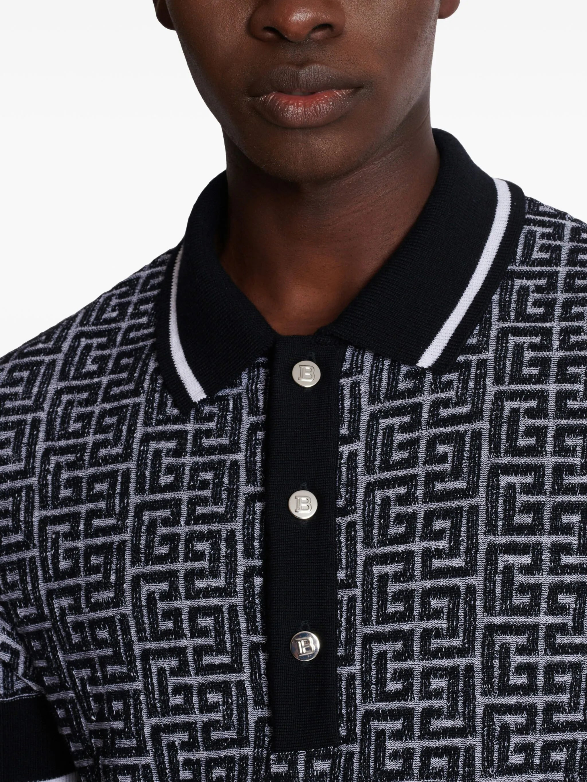 Labyrinth knitted polo shirt - 6