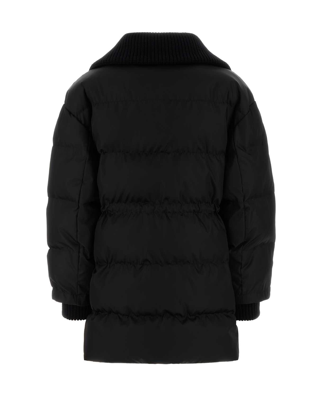 Black Nylon Padded Jacket - 2