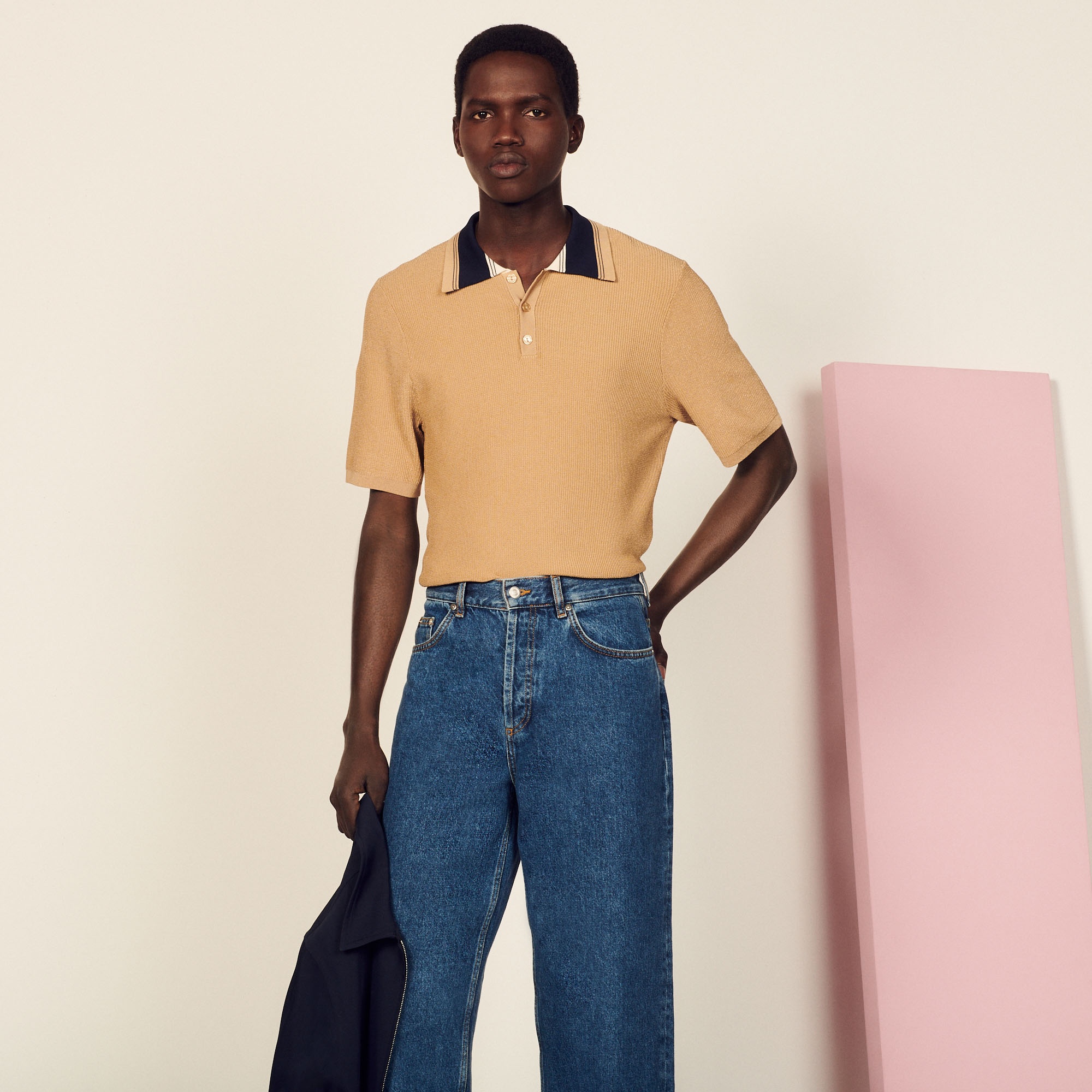 Knitted polo shirt - 1